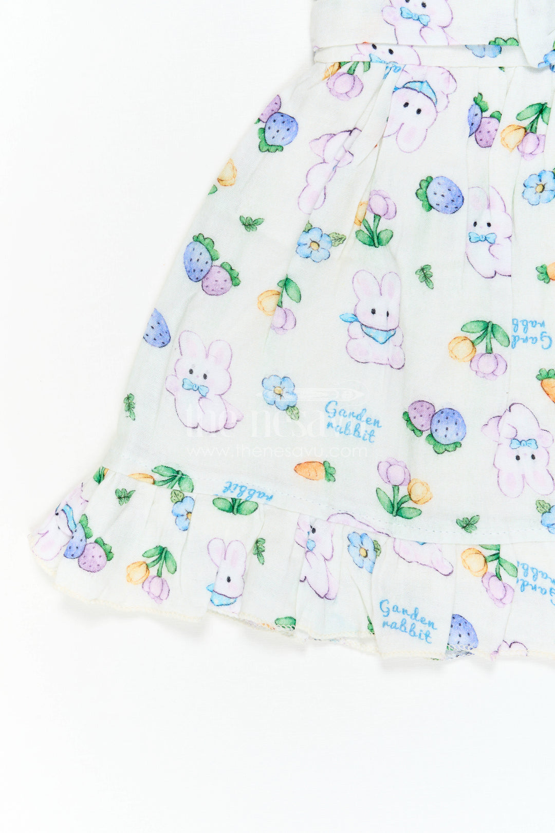 The Nesavu Baby Cotton Frocks Baby Printed Frock for Garden Playdates Nesavu Nesavu Baby Printed Frock For Garden Playdates With Muslin Cotton Comfort And Bunny Print