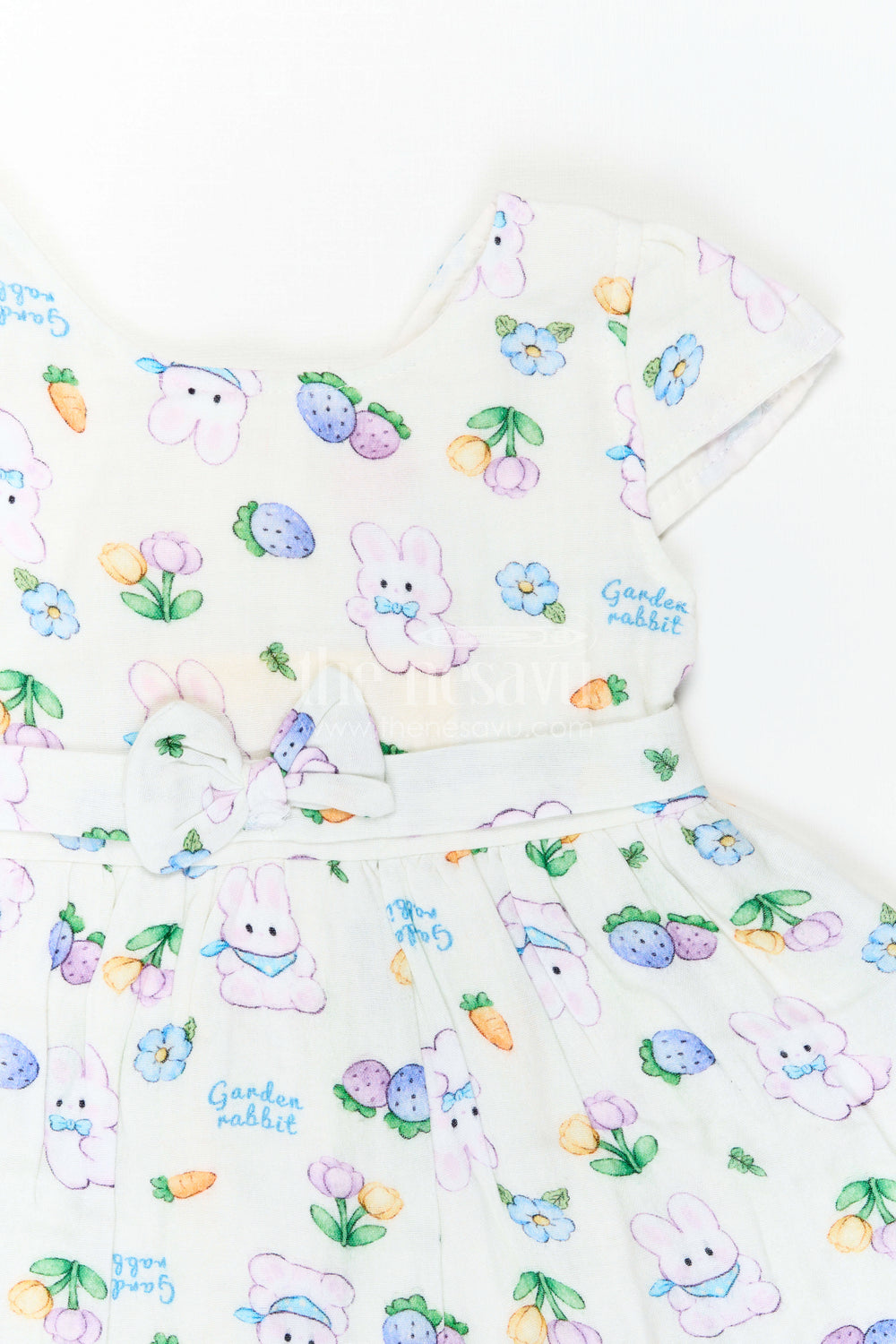 The Nesavu Baby Cotton Frocks Baby Printed Frock for Garden Playdates Nesavu Nesavu Baby Printed Frock For Garden Playdates With Muslin Cotton Comfort And Bunny Print