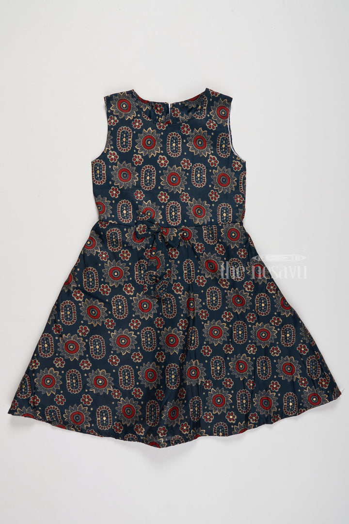 The Nesavu Girls Cotton Frock Beautifully Crafted Floral Frock for Girls in Soft Cotton with Vibrant Design Nesavu 18 (2Y) / Multicolor GFC1574A-18 Nesavu Beautiful Floral Frock Girls Soft Cotton Vibrant Print