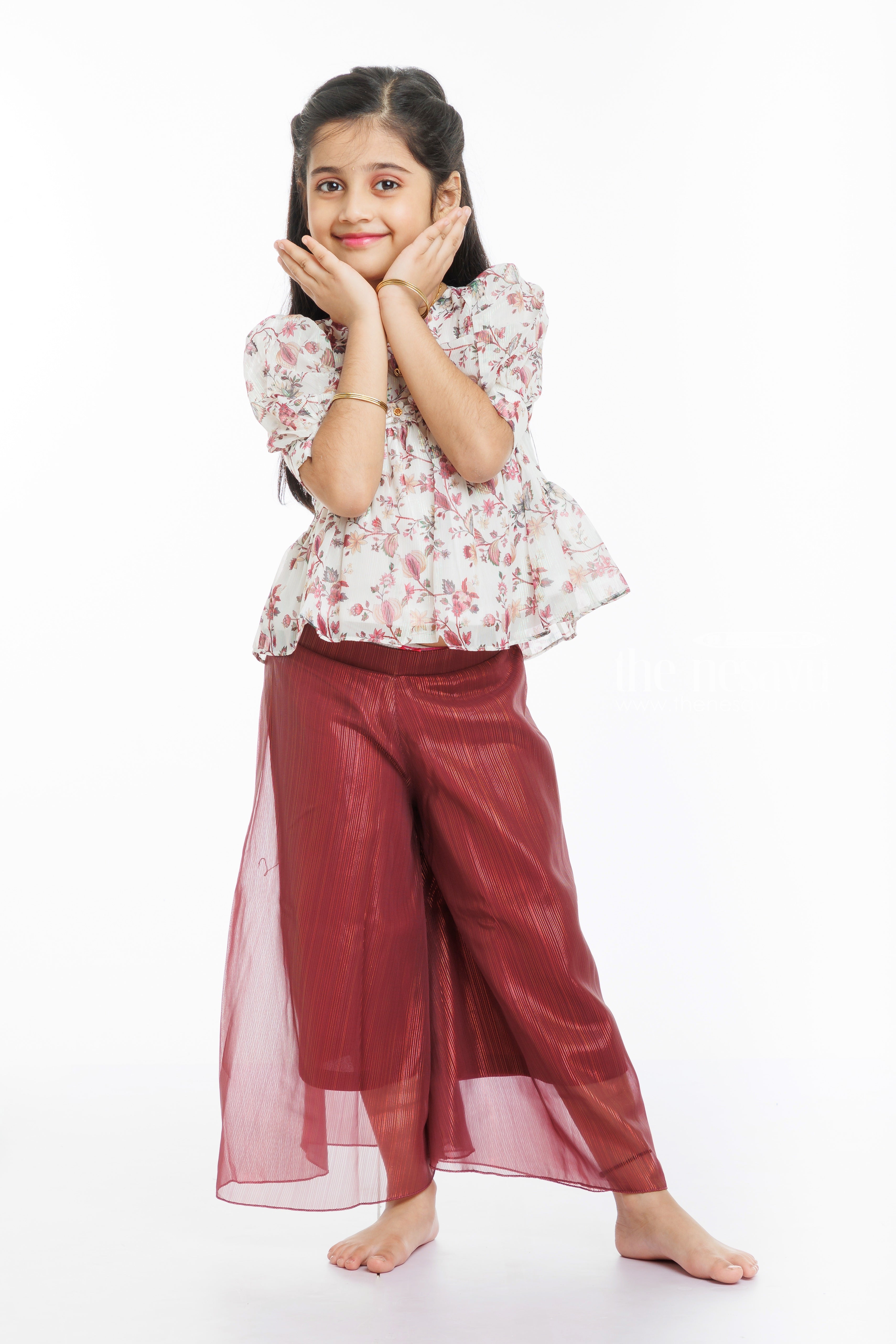 girls peplum top