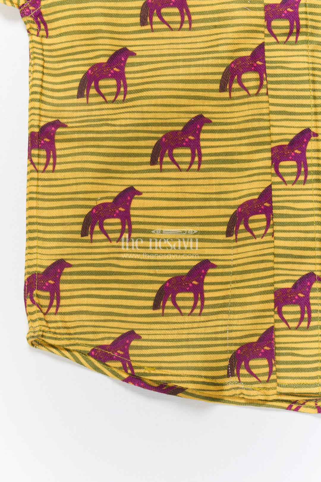 The Nesavu Boys Linen Shirt Boys Animal Motif Linen Shirt for Casual Adventures and Outdoor Fun Nesavu Nesavu boys animal print linen shirt zoo trips casual playdates nature-inspired dressing