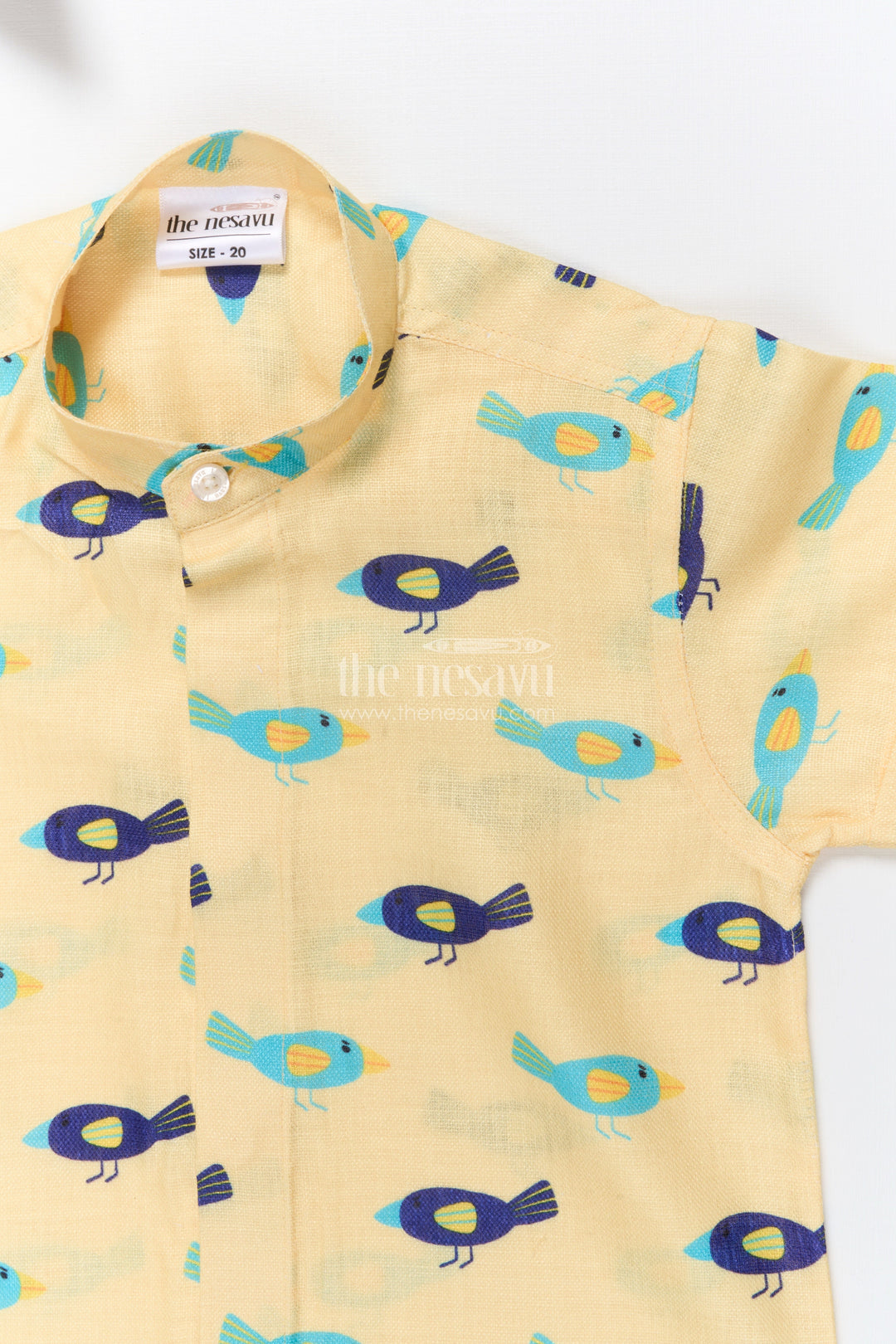 The Nesavu Boys Linen Shirt Boys Animal Print Linen Shirt for Casual Outings and Playdates Nesavu Nesavu boys animal print linen shirt playdates summer wear casual outings