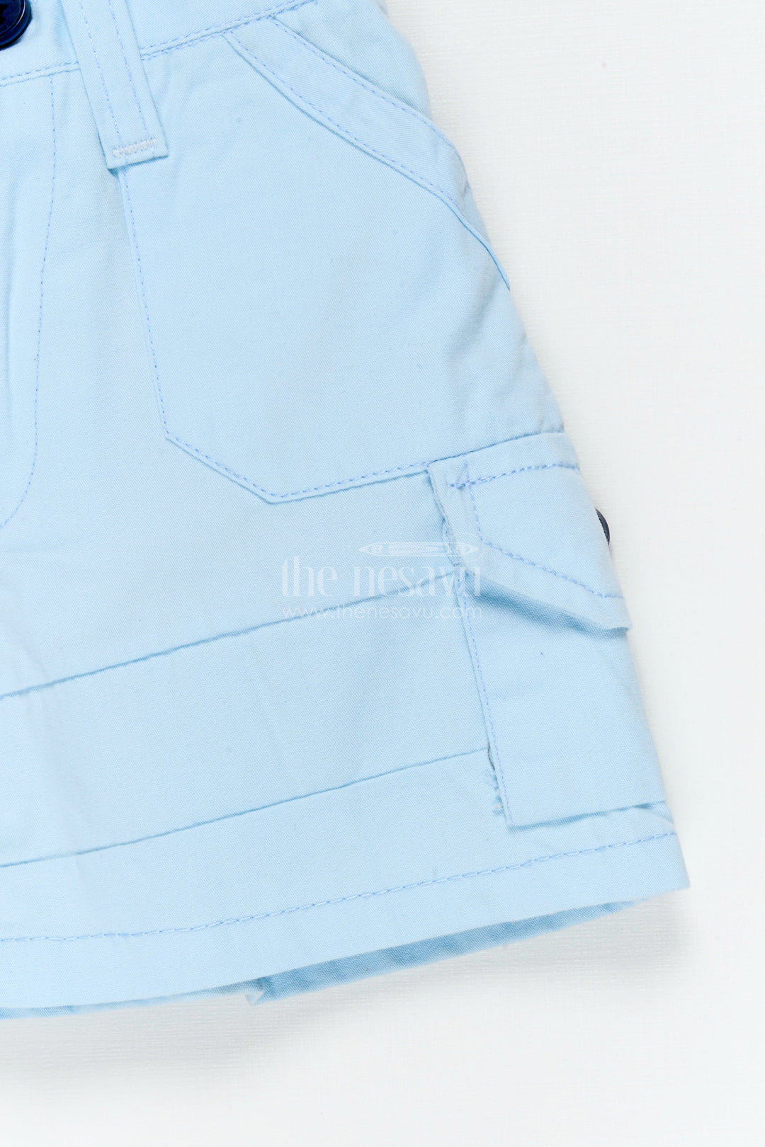 The Nesavu Boys Shorts Boys Breathable Cotton Shorts for School and Summer Activities Nesavu 16 (1Y) / Blue / Cotton BWS074C-16 Nesavu boys breathable cotton shorts with structured design – great for school and summer play