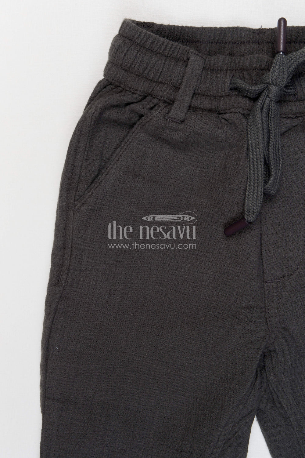 The Nesavu Boys Pant Boys Breathable Muslin Cotton Pants for Everyday Activities and Play Nesavu Nesavu boys breathable muslin cotton pants for everyday wear comfortable kids drawstring pants