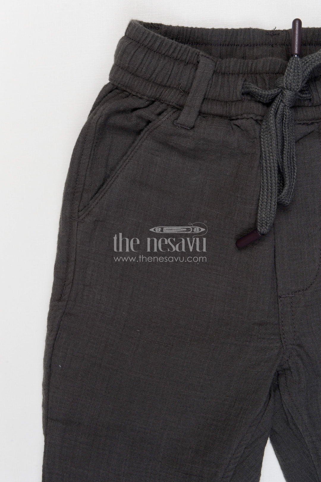 The Nesavu Boys Pant Boys Breathable Muslin Cotton Pants for Everyday Activities and Play Nesavu Nesavu boys breathable muslin cotton pants for everyday wear comfortable kids drawstring pants
