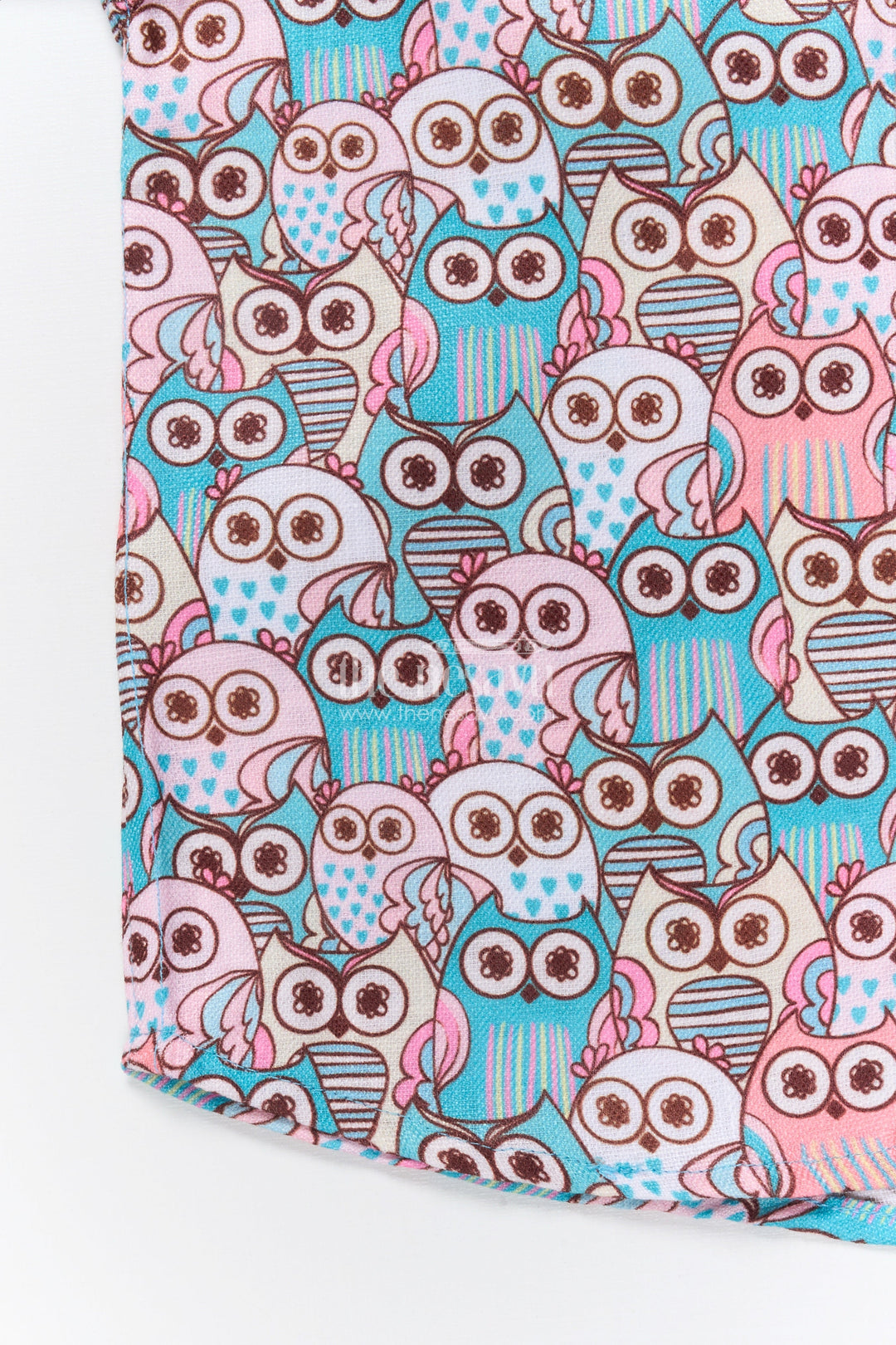 The Nesavu Boys Linen Shirt Boys Cartoon Owl Print Linen Shirt for School and Weekend Wear Nesavu Nesavu boys owl print linen shirt school casuals fun outings birthday get-togethers