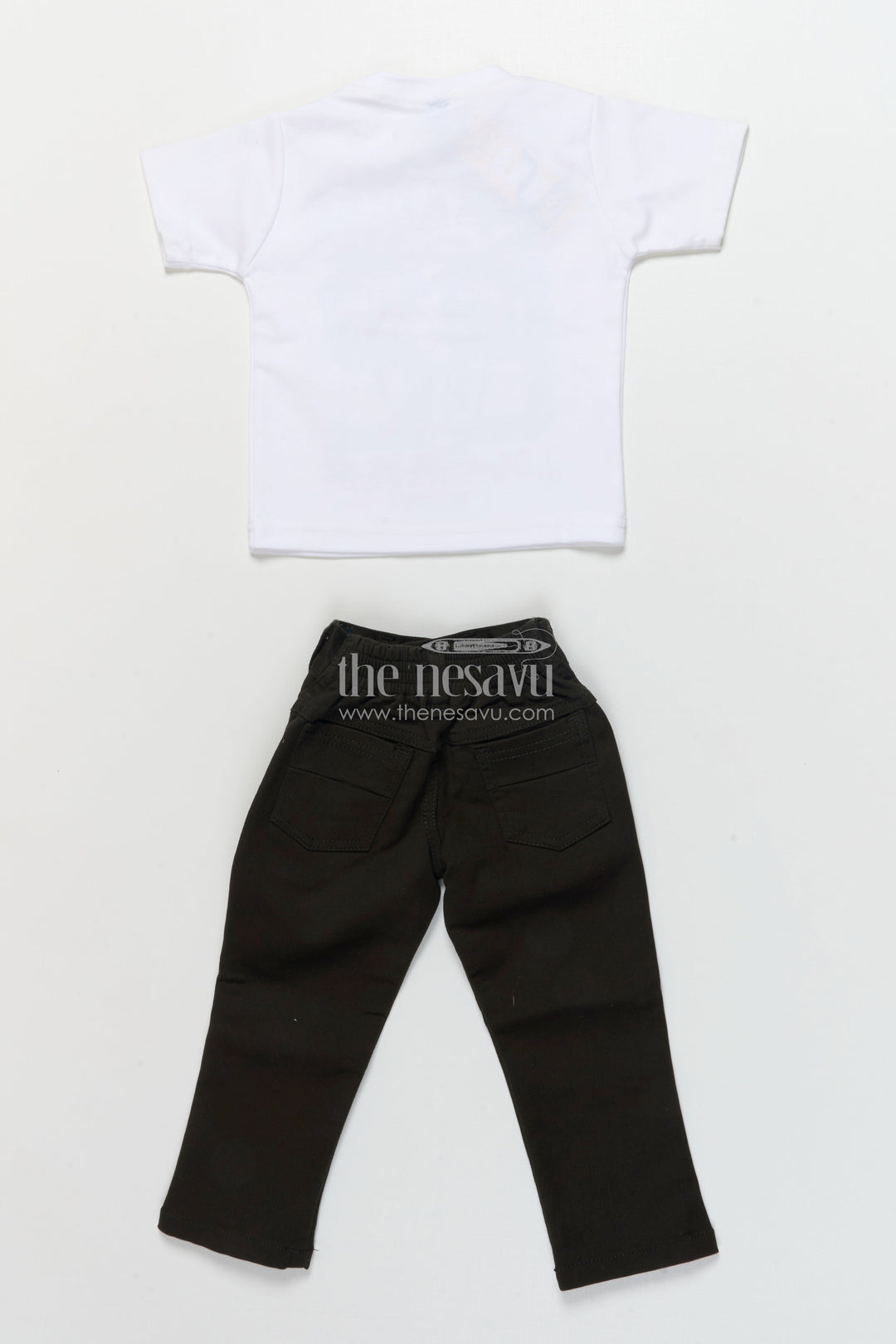 The Nesavu Boys Casual Set Boys Casual Blazer Set for Outings and Everyday Dressing Nesavu Nesavu boys cotton casual blazer set embroidered palm shirt inner tee combo
