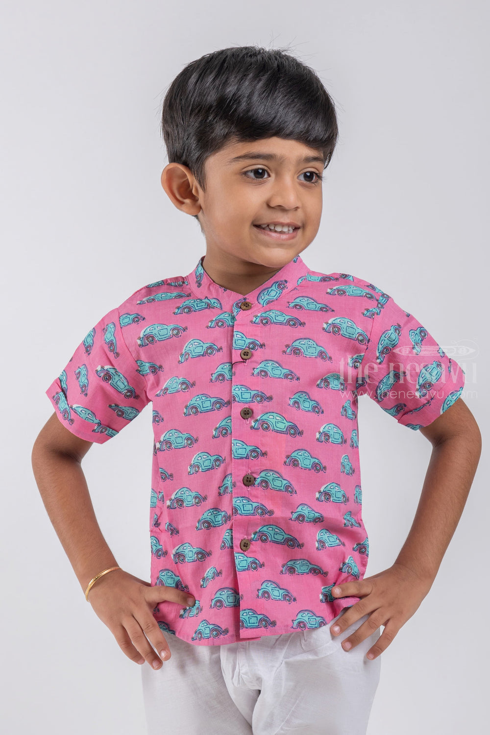 The Nesavu Boys Cotton Shirt Boys' Casual Mul Mul Shirt | Pure Cotton | Nesavu | Stylish & Comfortable Indie Wear psr silks Nesavu