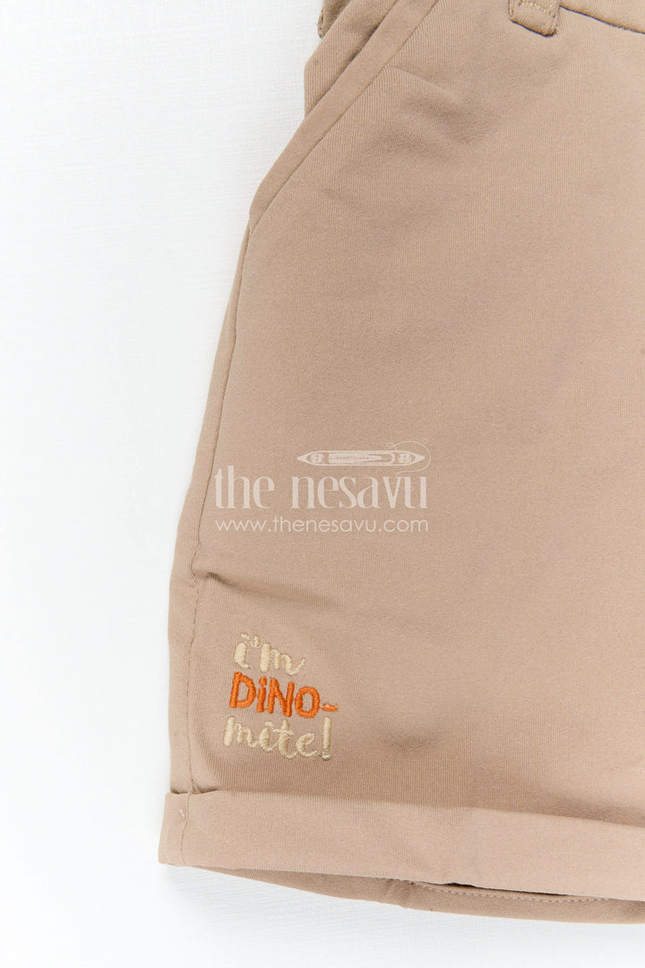 The Nesavu Boys Casual Set Boys Casual Outfit Set for Outings and Everyday Smart Wear Nesavu Nesavu Boys Casual Outfit Set With Suspenders And Bow Tie In Cotton Checked Design For Outings And Smart Wear