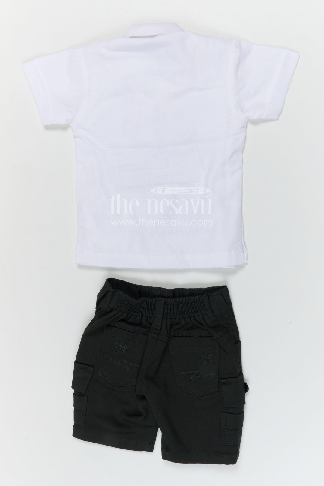 The Nesavu Boys Casual Set Boys Casual Outfit Set for Summer Outings and Everyday Comfort Nesavu Nesavu boys cotton casual set with digital print shirt for summer outings and everyday wear