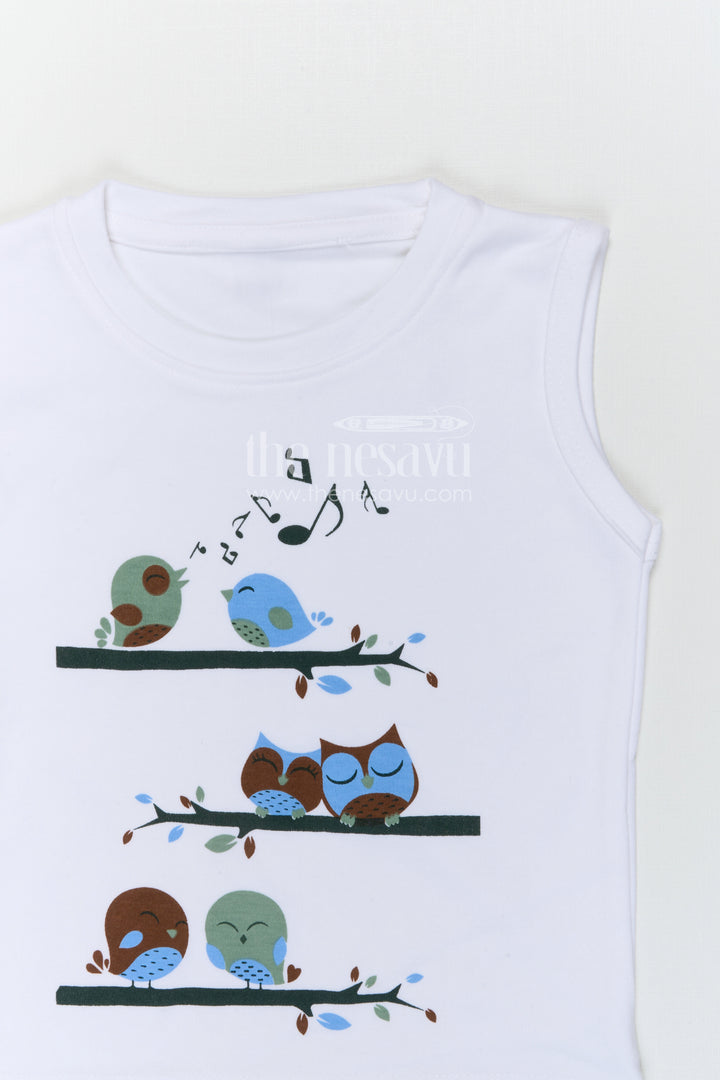 The Nesavu Boys Casual Set Boys Casual Outfit Set for Summer Outings and Everyday Comfort Nesavu Nesavu boys cotton casual set with digital print shirt for summer outings and everyday wear