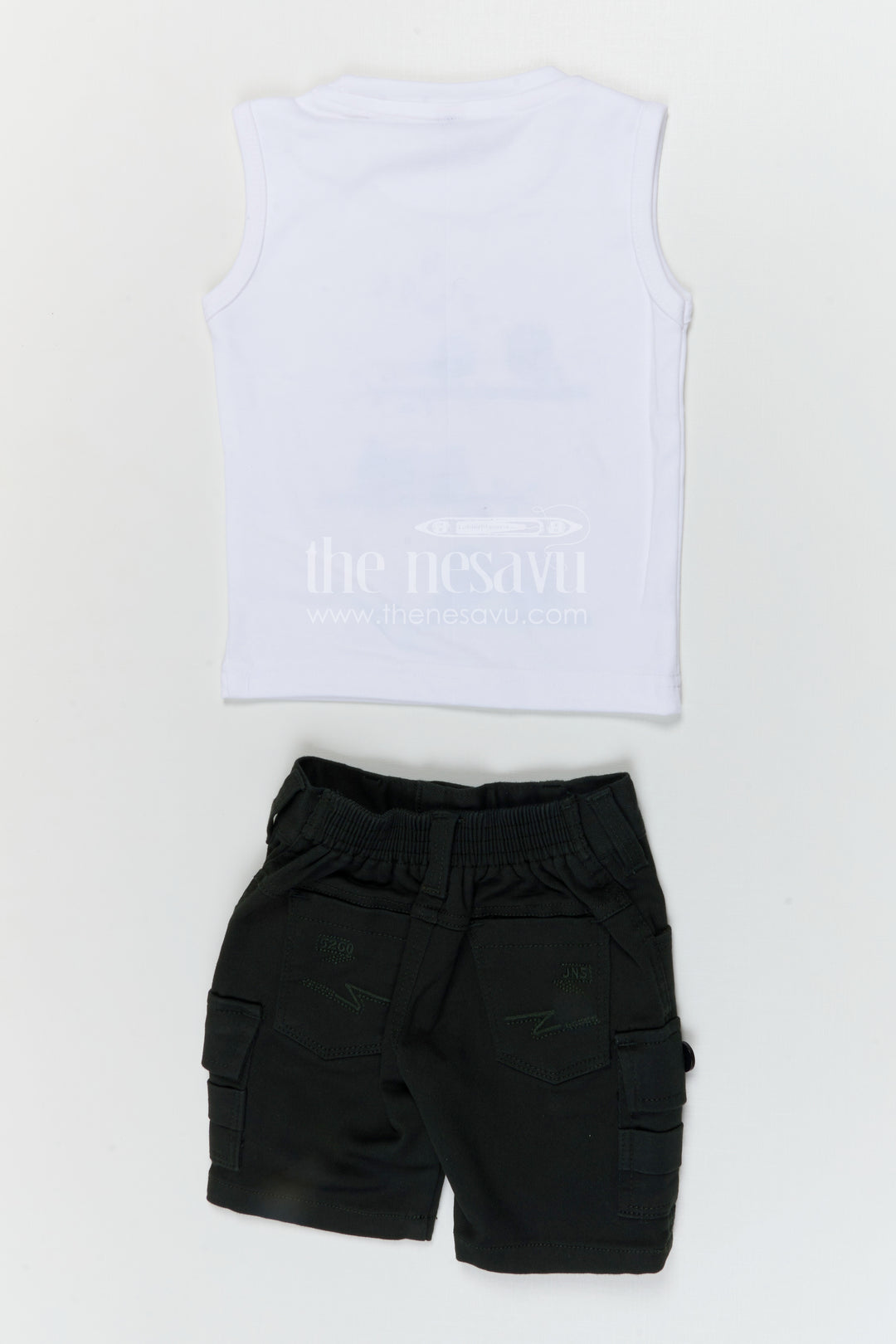 The Nesavu Boys Casual Set Boys Casual Outfit Set for Summer Outings and Everyday Comfort Nesavu Nesavu boys cotton casual set with digital print shirt for summer outings and everyday wear