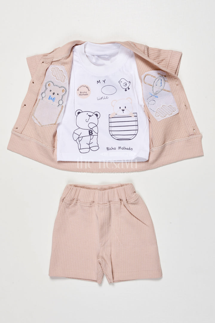 The Nesavu Boys Casual Set Boys Cotton Casual Set for Daily Play and Relaxed Dressing Nesavu Nesavu boys cotton casual outfit shirt pants daily wear relaxed play