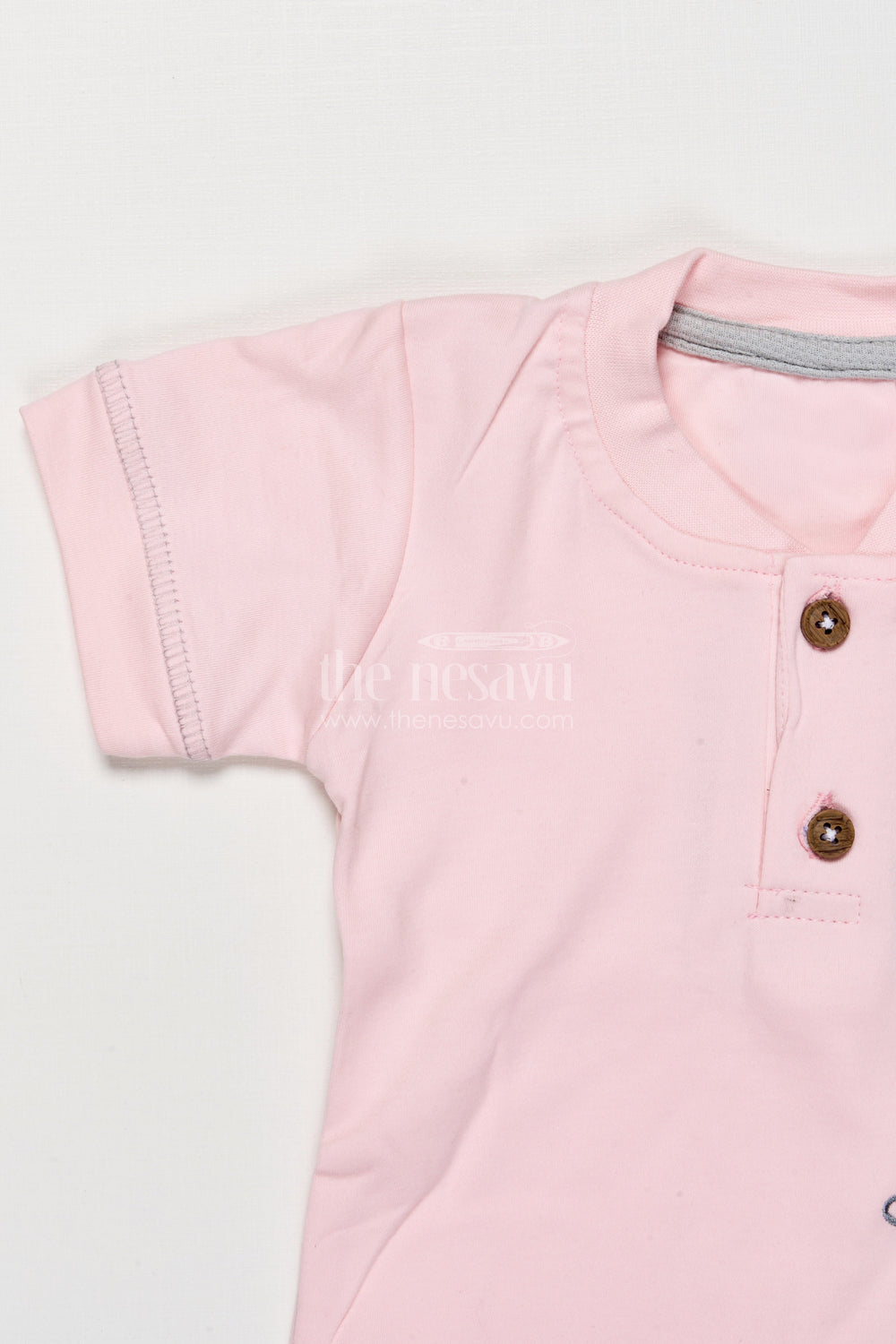 The Nesavu Boys Casual Set Boys Cotton Casual Set with Embroidery for Summer Outings and Play Nesavu Nesavu boys cotton casual set embroidery summer playdates everyday comfort