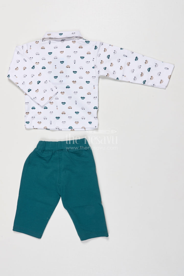 The Nesavu Boys Casual Set Boys Cotton Casual Wear Set for Travel Days and Play Nesavu Nesavu boys cotton casual wear set digital print weekend play travel days