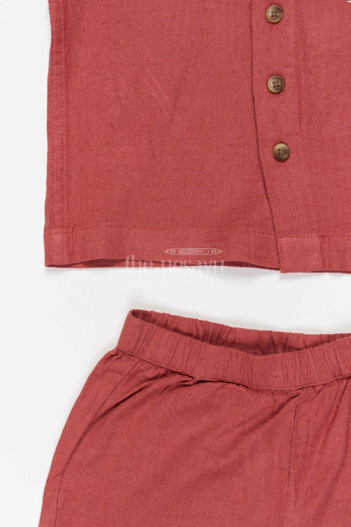 The Nesavu Boys Casual Set Boys Cotton Co Ord Set for Birthday Parties and Outings Nesavu Nesavu Boys Cotton Co Ord Set For Birthday Parties Casual Celebrations And Family Outings