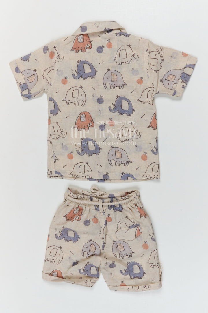 The Nesavu Boys Casual Set Boys Cotton Co Ord Set for Playtime and Daily Wear Nesavu Nesavu boys cotton co ord set for playtime and daily wear with fun printed design and breathable comfort
