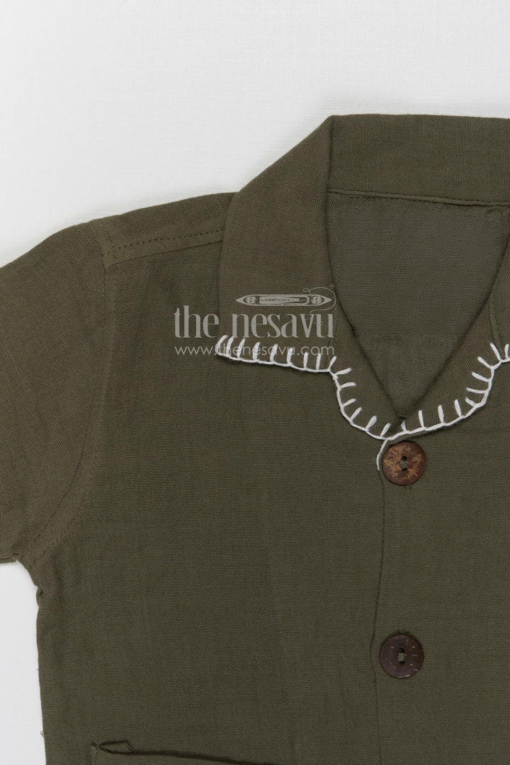 The Nesavu Boys Casual Set Boys Cotton Co Ord Set for Summer Outings and Everyday Wear Nesavu Nesavu boys cotton co ord set for summer outings and daily wear with breathable muslin fabric comfort fit