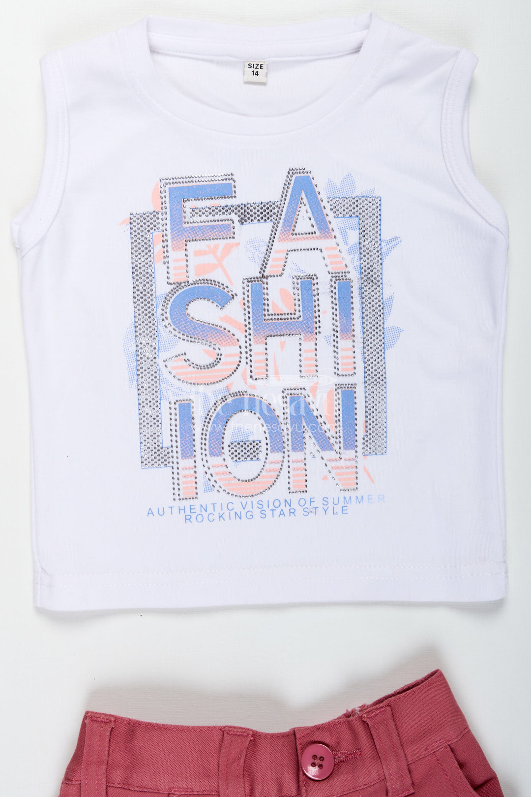 The Nesavu Boys Casual Set Boys Cotton Embroidered Shorts and T Shirt Set in Off White and Pink for Trendy Everyday Outfits Nesavu Nesavu Boys Casual Off White Shirt Graphic Tee Pink Shorts shorts t shirt set Combo