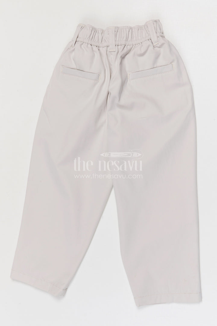 The Nesavu Boys Pant Boys Cotton Pants for School and Casual Plays Nesavu Nesavu boys cotton twill pants for school and everyday casual wear for kids
