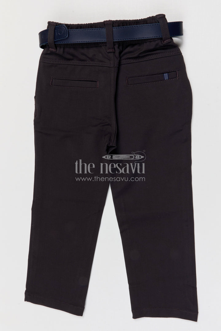 The Nesavu Boys Pant Boys Cotton Pants for School and Comfortable Everyday Wear Nesavu Nesavu boys cotton pants for school uniform and everyday casual wear for kids