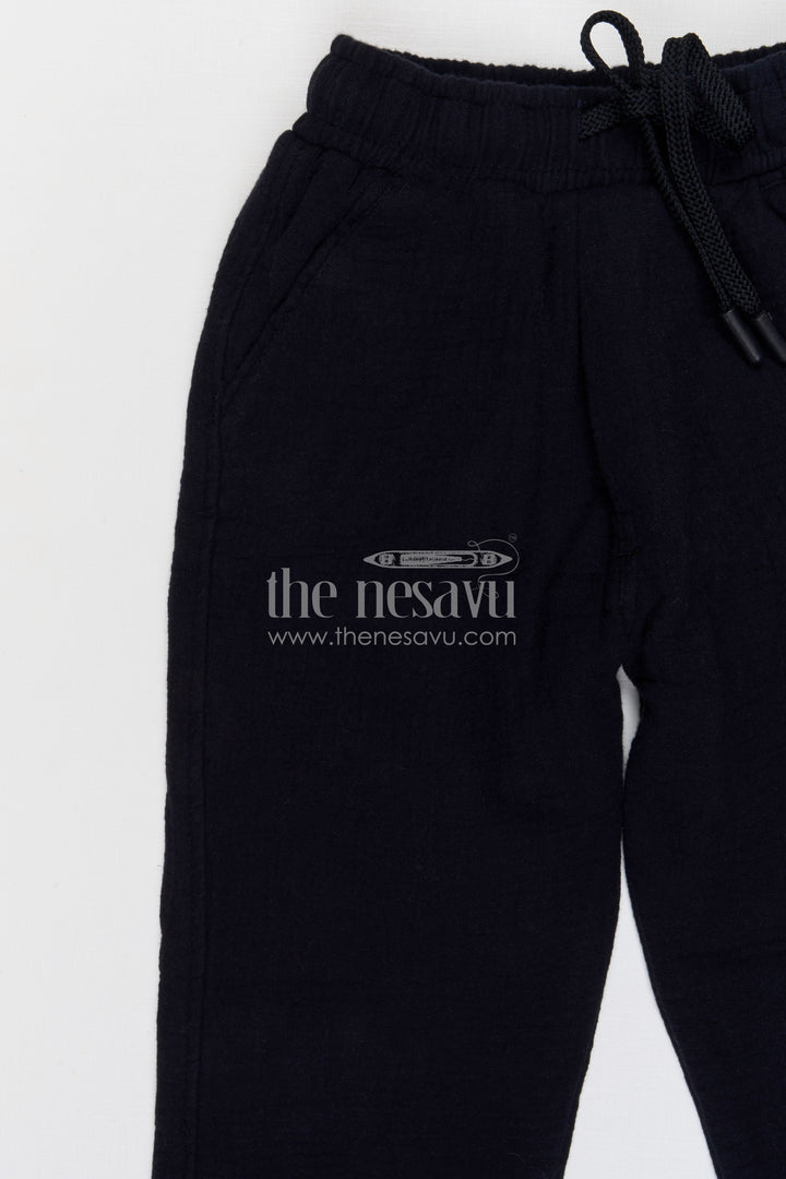 The Nesavu Boys Pant Boys Cotton Pants for School and Everyday Casual Wear Nesavu Nesavu boys muslin cotton pants for school and casual everyday kids wear