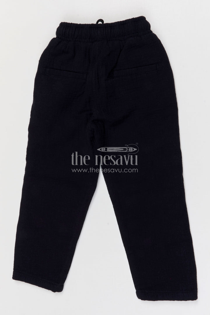 The Nesavu Boys Pant Boys Cotton Pants for School and Everyday Casual Wear Nesavu Nesavu boys muslin cotton pants for school and casual everyday kids wear