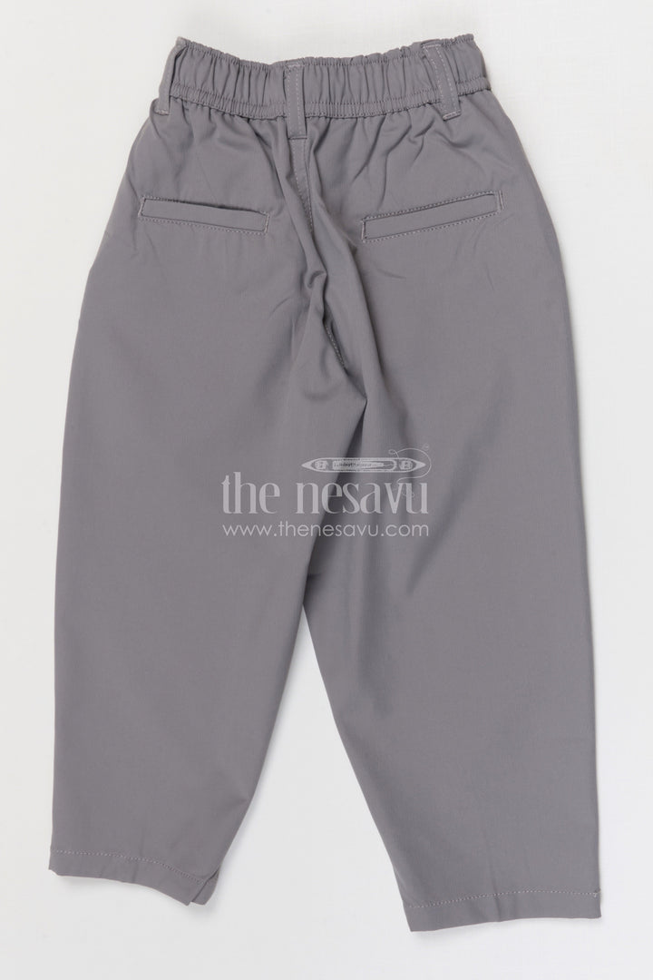 The Nesavu Boys Pant Boys Cotton Pants for School and Everyday Comfort Nesavu Nesavu boys cotton twill pants for school and everyday casual kids wear