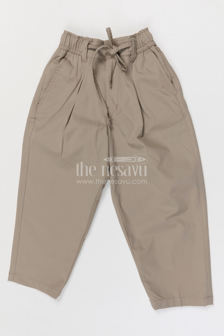 The Nesavu Boys Pant Boys Cotton Pants for School Uniforms and Everyday Wear Nesavu Nesavu boys cotton twill pants comfortable school uniform and casual kids wear