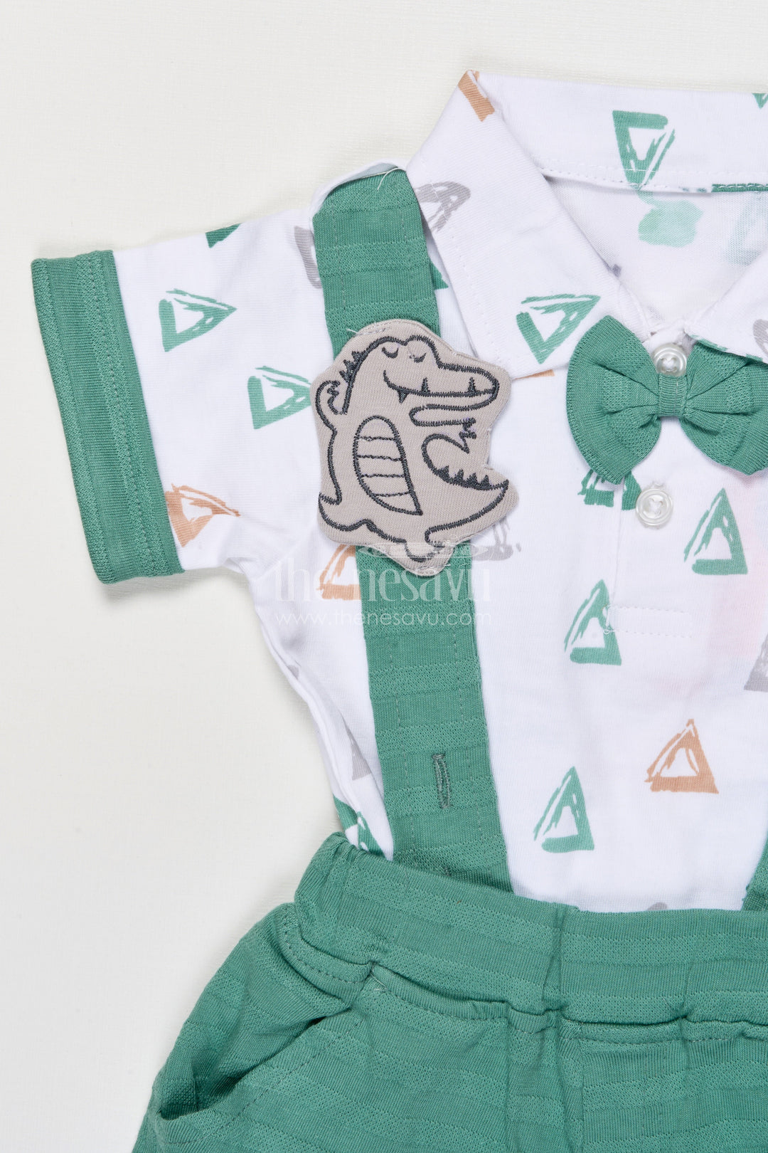 The Nesavu Boys Casual Set Boys Cotton Printed Set for Summer Days and Outdoor Play Nesavu Nesavu boys cotton printed t-shirt shorts set active toddlers summer outdoor fun