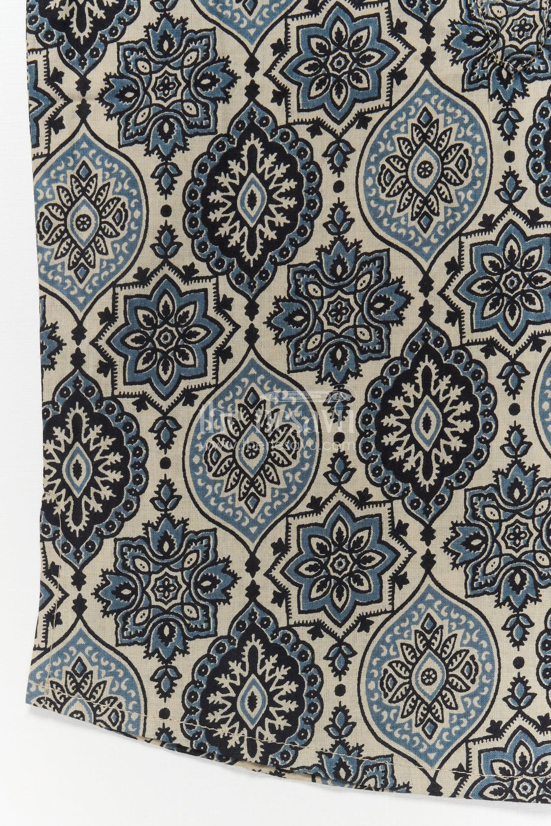 The Nesavu Boys Cotton Shirt Boys Cotton Printed Shirt for Casual Ethnic Day Looks Nesavu Nesavu boys cotton shirt with ethnic digital print – perfect for casual and festive wear