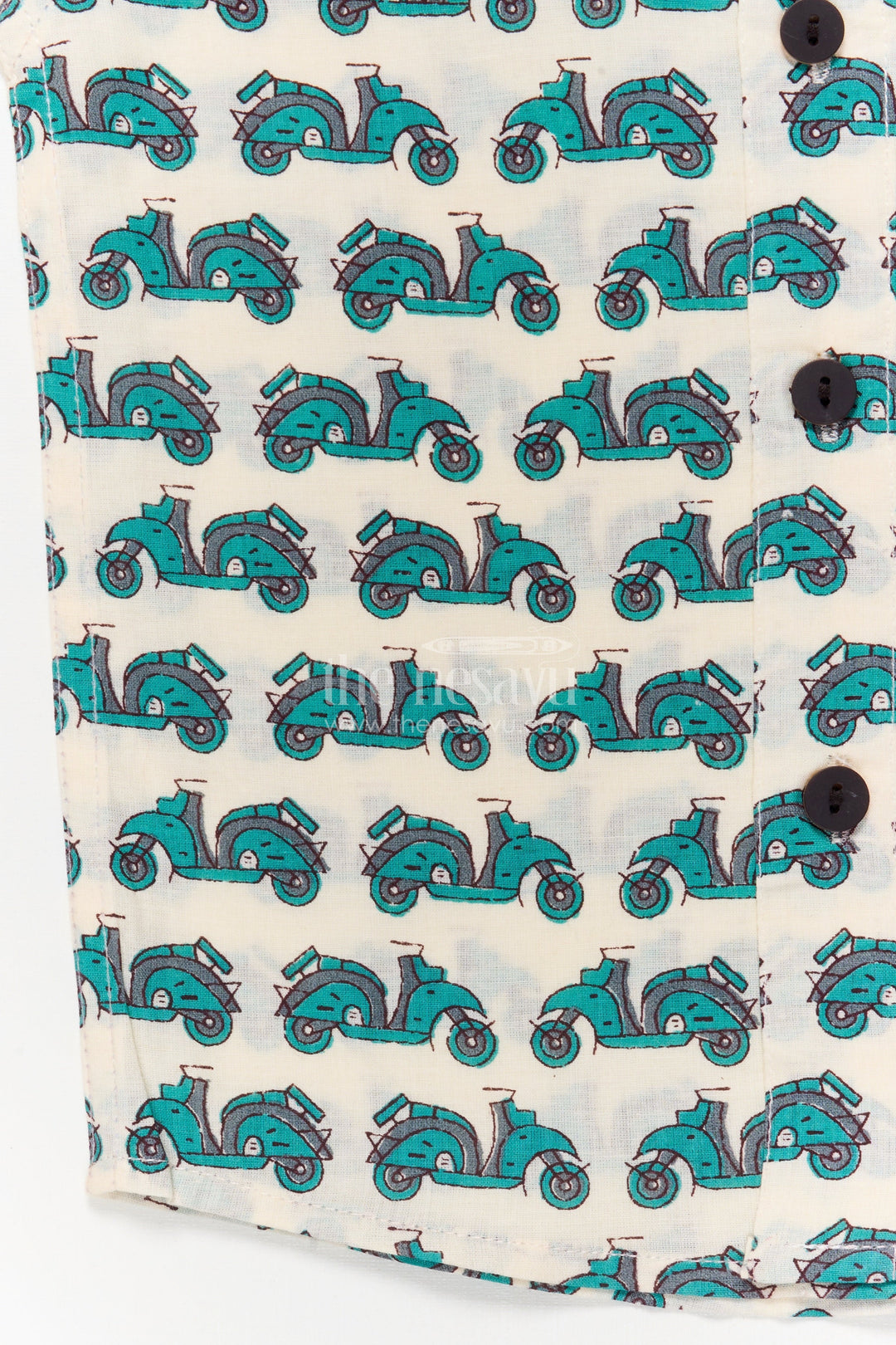 The Nesavu Boys Cotton Shirt Boys Cotton Scooter Print Shirt for Fun Casual Wear Nesavu Nesavu boys cotton shirt with scooter digital print – fun casual shirt for everyday dressing