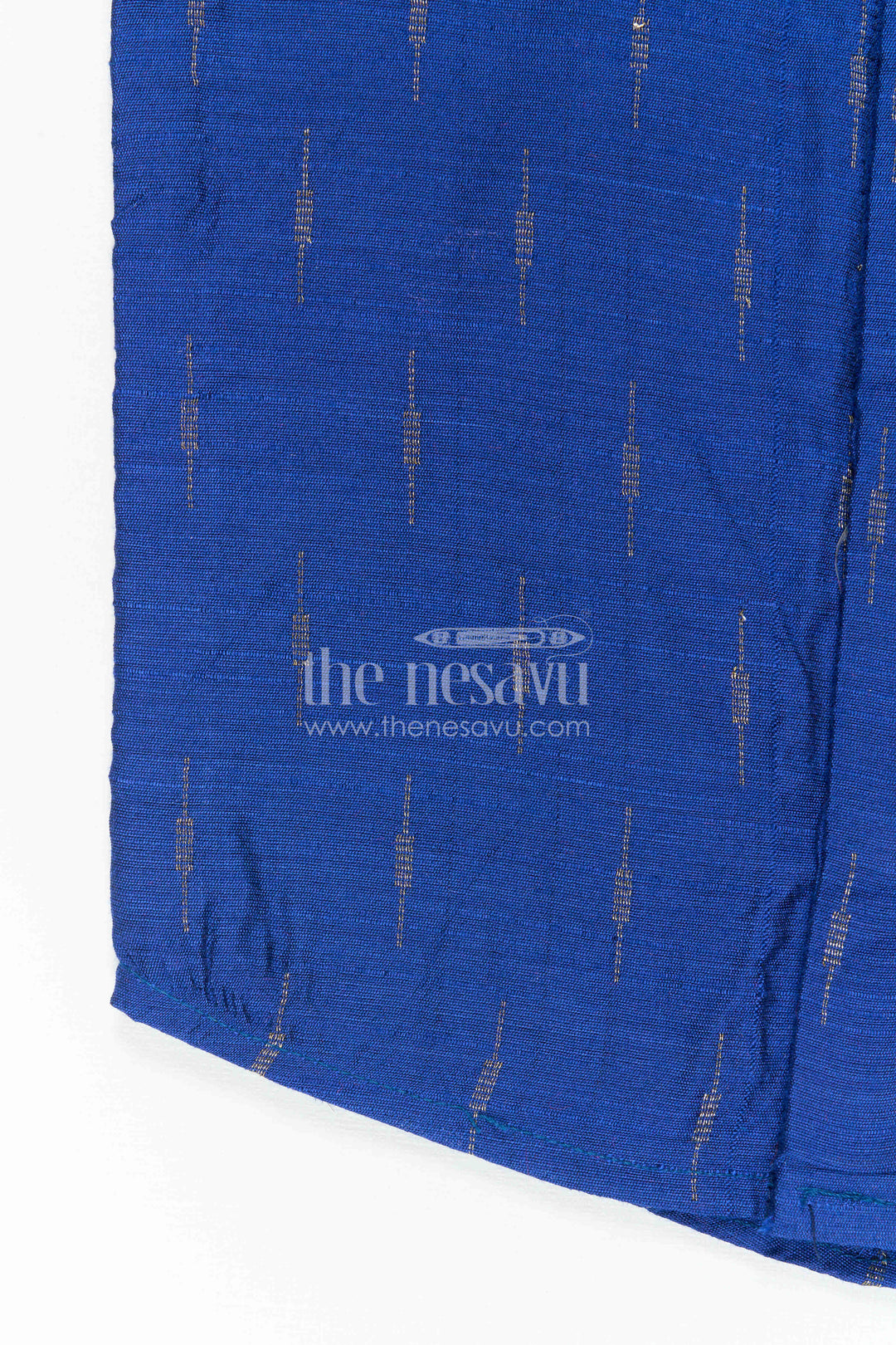 The Nesavu Boys Cotton Shirt Boys Cotton Shirt for Birthday Outings and Smart Casual Occasions Nesavu Nesavu Boys Chanderi Cotton Shirt With Jacquard Print For Birthdays And Casual Occasions