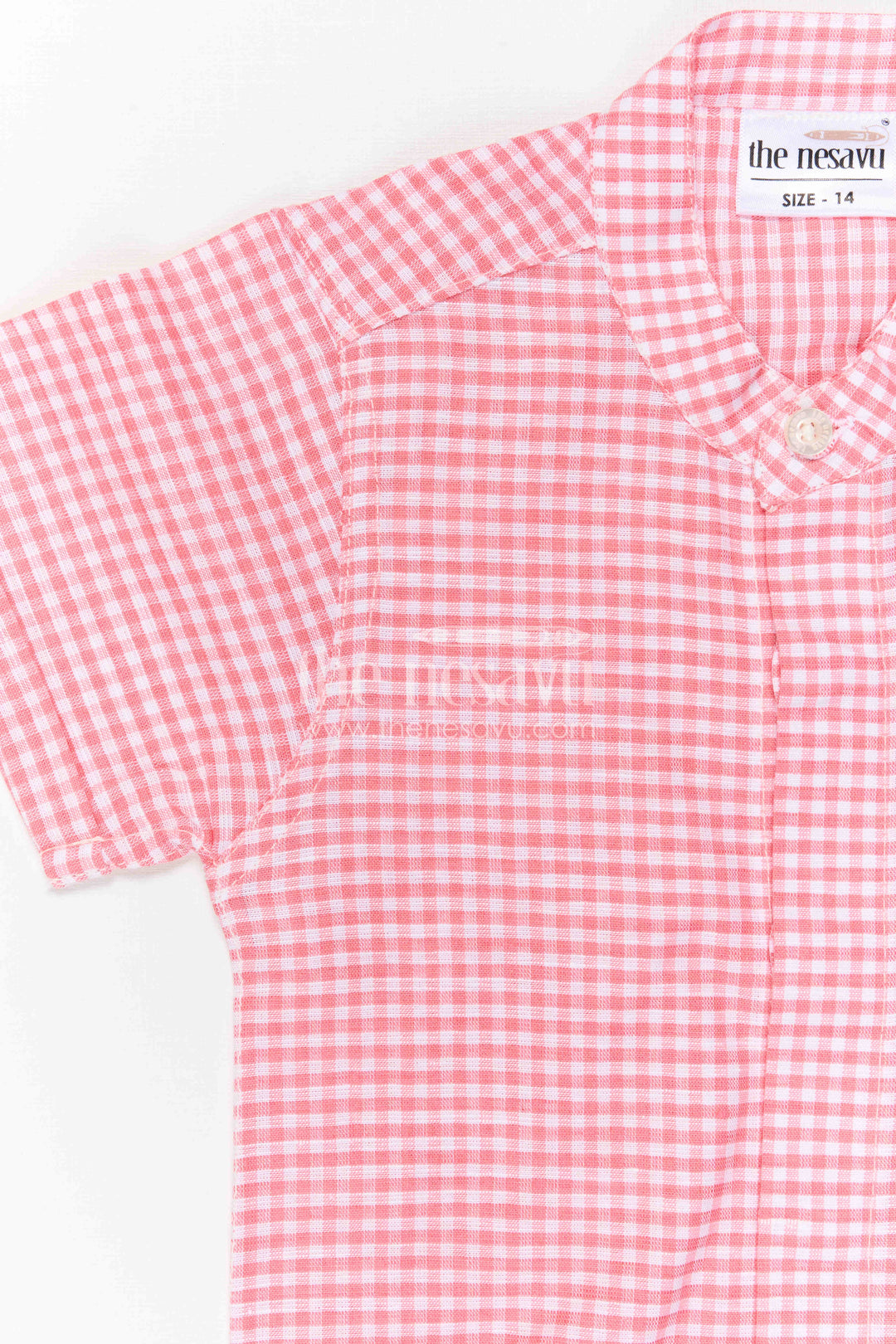 The Nesavu Boys Cotton Shirt Boys Cotton Shirt for Casual Outings and Daily Wear Nesavu Nesavu Boys Cotton Checked Shirt For Casual Outings And Daily Wear With Breathable Comfortable Fabric