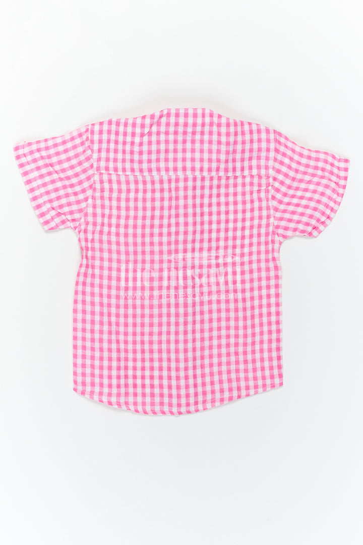 The Nesavu Boys Cotton Shirt Boys Cotton Shirt for Casual Outings and Weekend Wear Nesavu Nesavu Boys Cotton Checked Shirt For Casual Outings And Weekend Wear With Breathable Comfortable Fabric