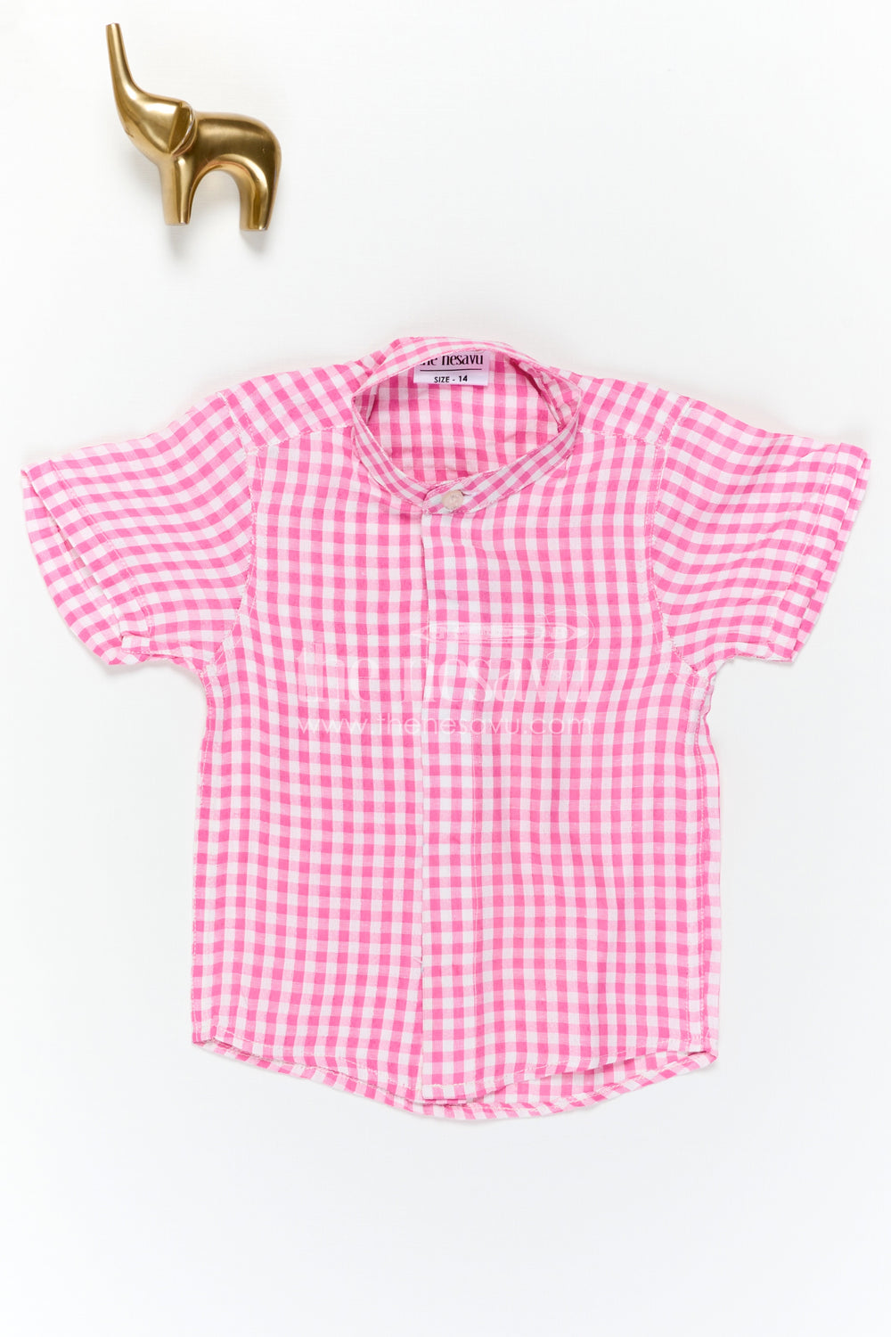The Nesavu Boys Cotton Shirt Boys Cotton Shirt for Casual Outings and Weekend Wear Nesavu Nesavu Boys Cotton Checked Shirt For Casual Outings And Weekend Wear With Breathable Comfortable Fabric
