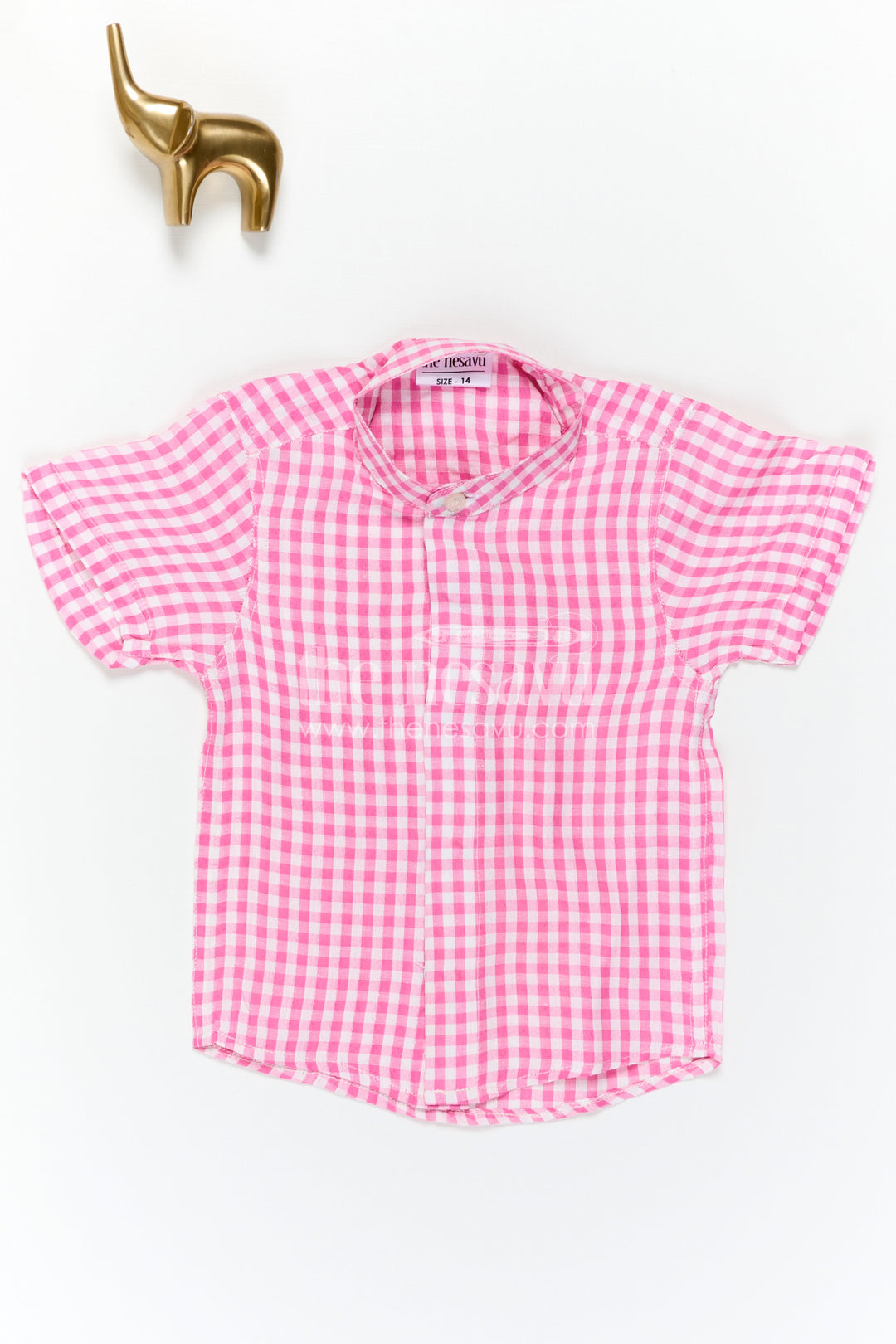 The Nesavu Boys Cotton Shirt Boys Cotton Shirt for Casual Outings and Weekend Wear Nesavu Nesavu Boys Cotton Checked Shirt For Casual Outings And Weekend Wear With Breathable Comfortable Fabric