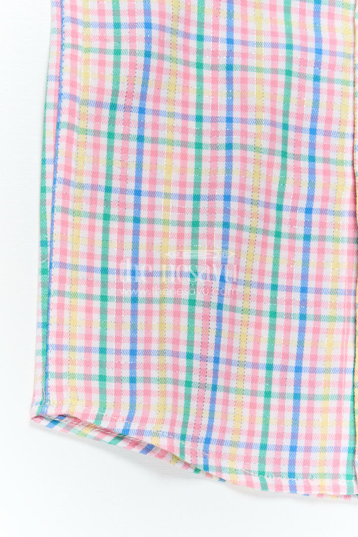 The Nesavu Boys Cotton Shirt Boys Cotton Shirt for Family Outings and Weekend Wear Nesavu Nesavu Boys Cotton Checked Shirt For Family Outings And Weekend Wear With Breathable Multicolour Design
