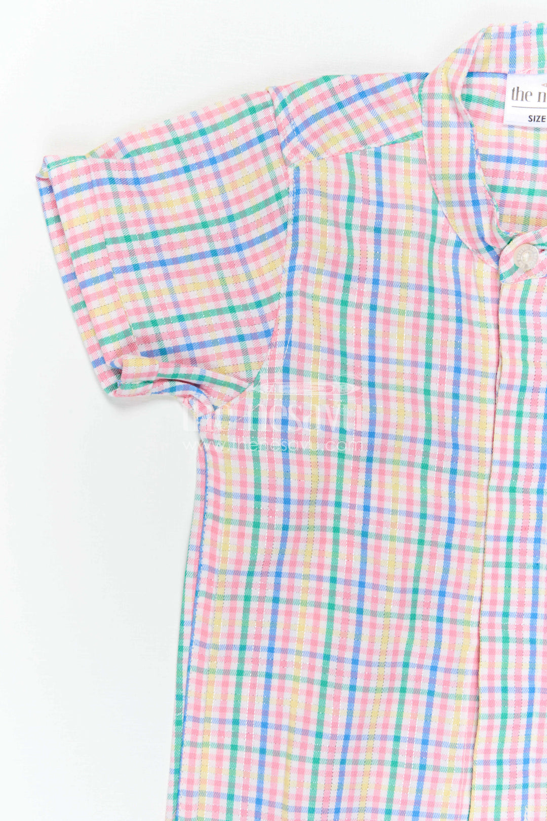 The Nesavu Boys Cotton Shirt Boys Cotton Shirt for Family Outings and Weekend Wear Nesavu Nesavu Boys Cotton Checked Shirt For Family Outings And Weekend Wear With Breathable Multicolour Design