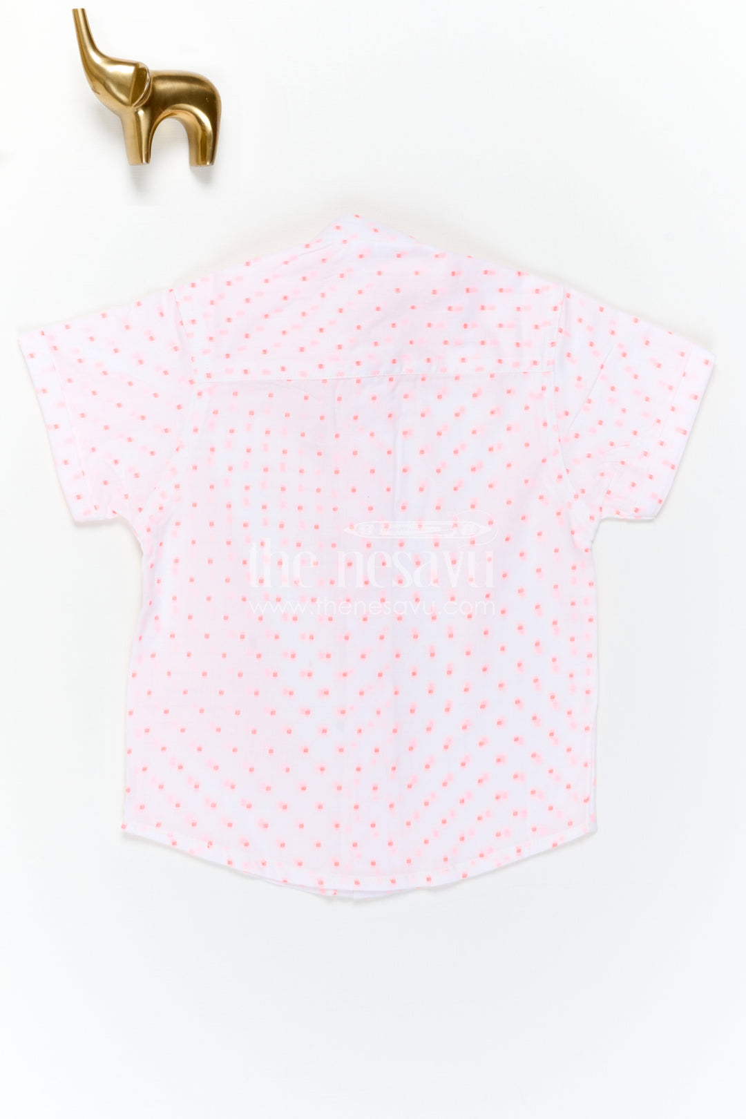 The Nesavu Boys Cotton Shirt Boys Cotton Shirt for Festive Outings and Smart Casual Wear Nesavu Nesavu Boys Dobby Cotton Shirt For Festive Outings And Smart Casual Wear With Breathable Textured Fabric