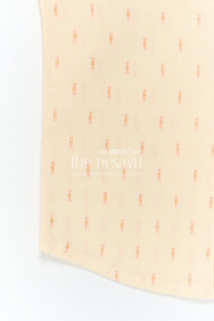 The Nesavu Boys Cotton Shirt Boys Cotton Shirt for Festive Outings and Traditional Wear Nesavu Nesavu Boys Cotton Butti Shirt For Festive Outings And Traditional Wear With Breathable Comfortable Fabric