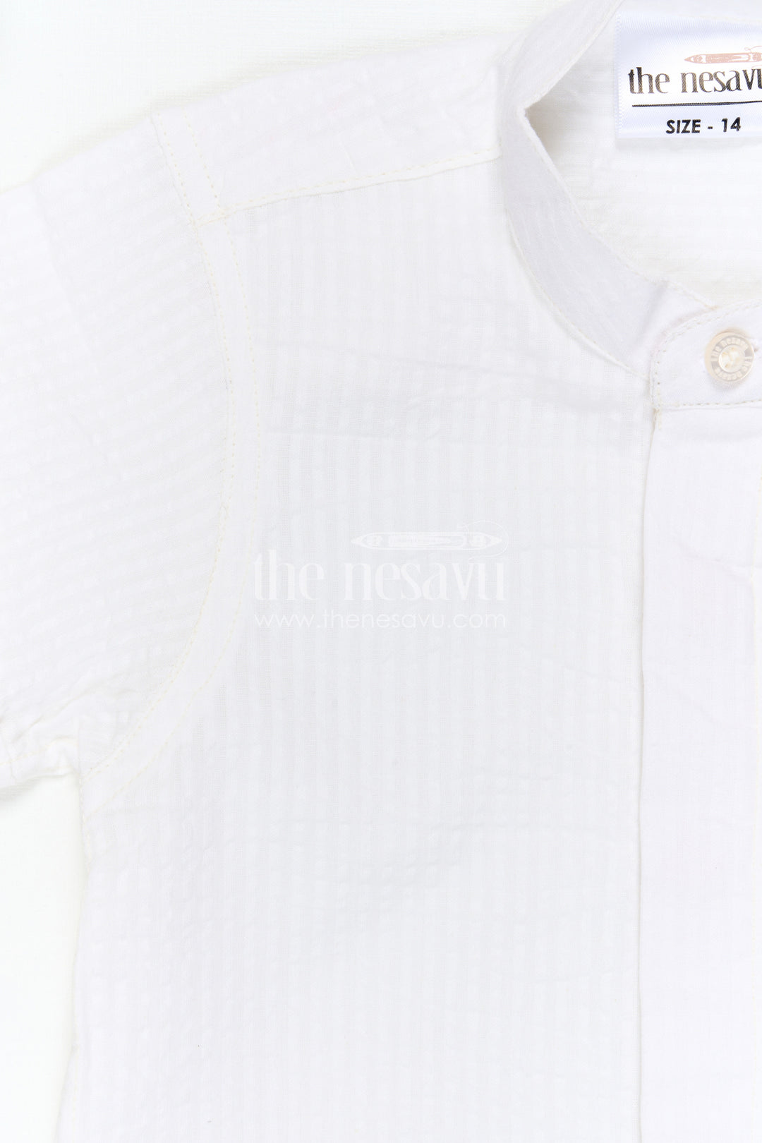 The Nesavu Boys Cotton Shirt Boys Cotton Shirt for Summer Outings and Lightweight Comfort Nesavu Nesavu Boys Seersucker Cotton Shirt For Summer Outings And Daily Wear With Lightweight Breathable Fabric