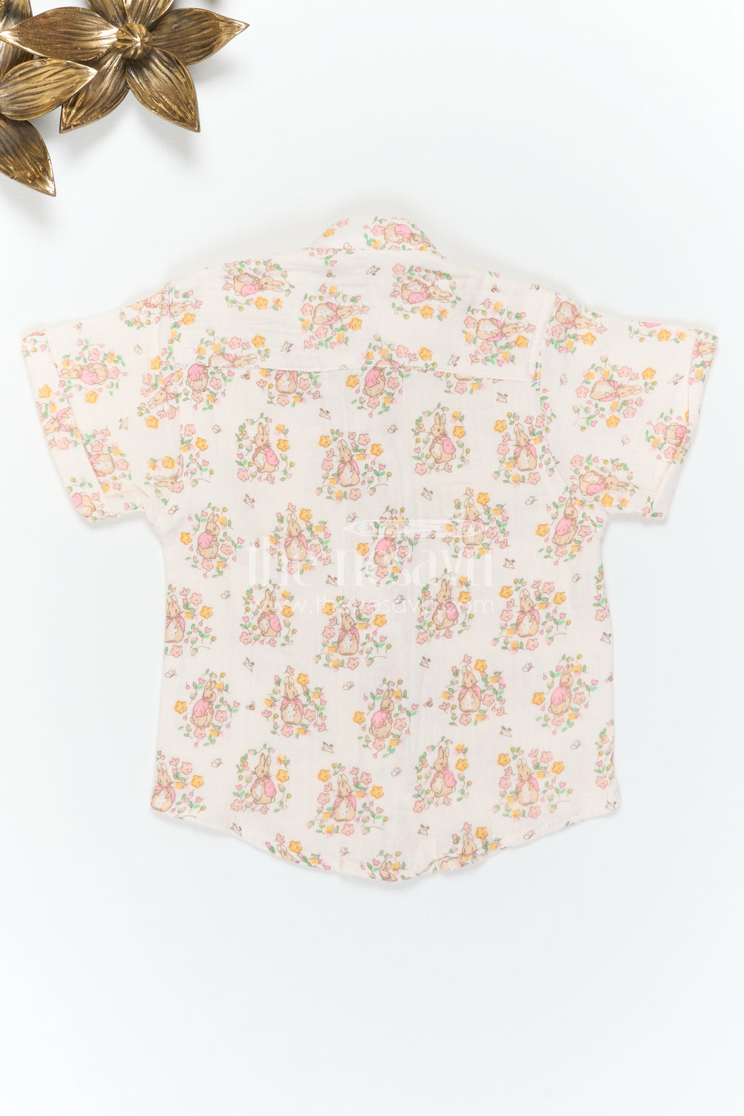 The Nesavu Boys Cotton Shirt Boys Cotton Shirt for Summer Outings and Playful Day Wear Nesavu Nesavu Boys Muslin Cotton Printed Shirt For Summer Outings And Daily Wear With Breathable Lightweight Fabric