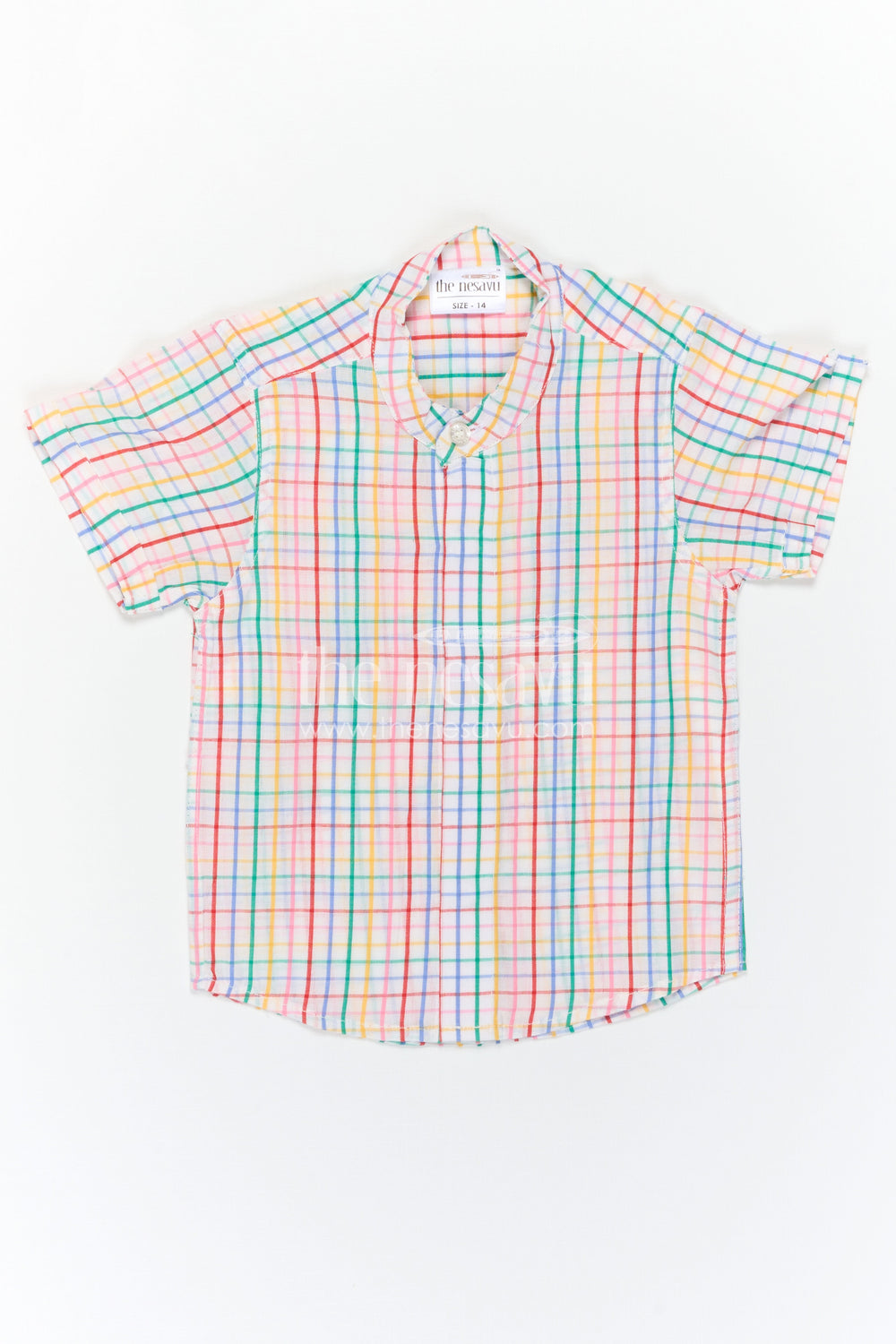 The Nesavu Boys Cotton Shirt Boys Cotton Shirt for Weekend Outings and Casual Wear Nesavu 14 (6M) / Multicolor / Cotton BS445A-14 Nesavu Boys Cotton Checked Shirt For Weekend Outings And Casual Wear With Breathable Comfortable Fabric