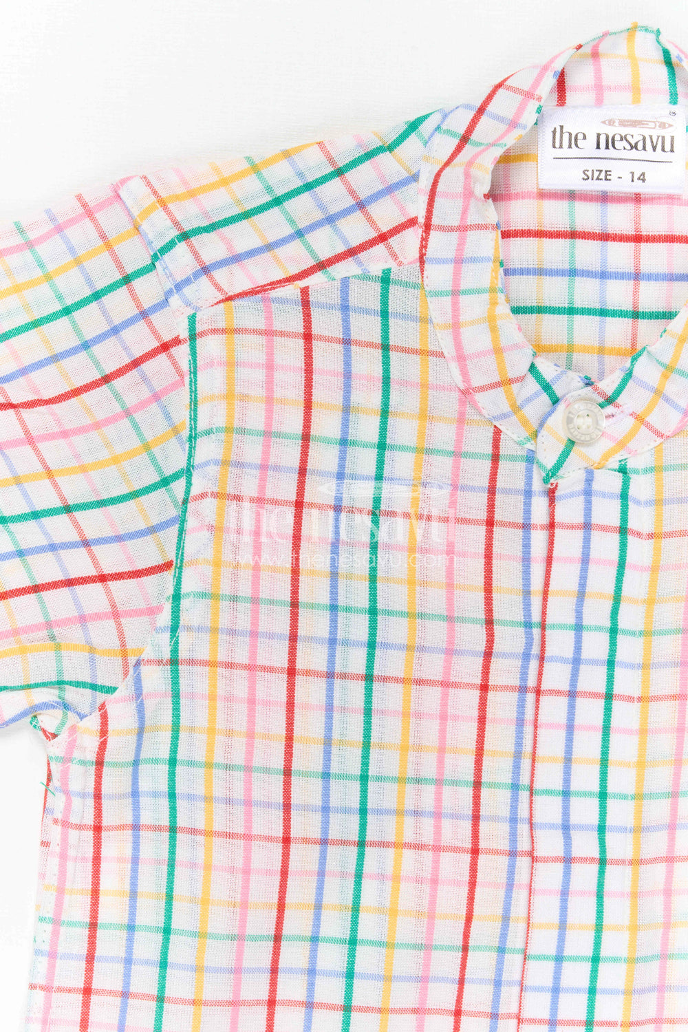 The Nesavu Boys Cotton Shirt Boys Cotton Shirt for Weekend Outings and Casual Wear Nesavu Nesavu Boys Cotton Checked Shirt For Weekend Outings And Casual Wear With Breathable Comfortable Fabric
