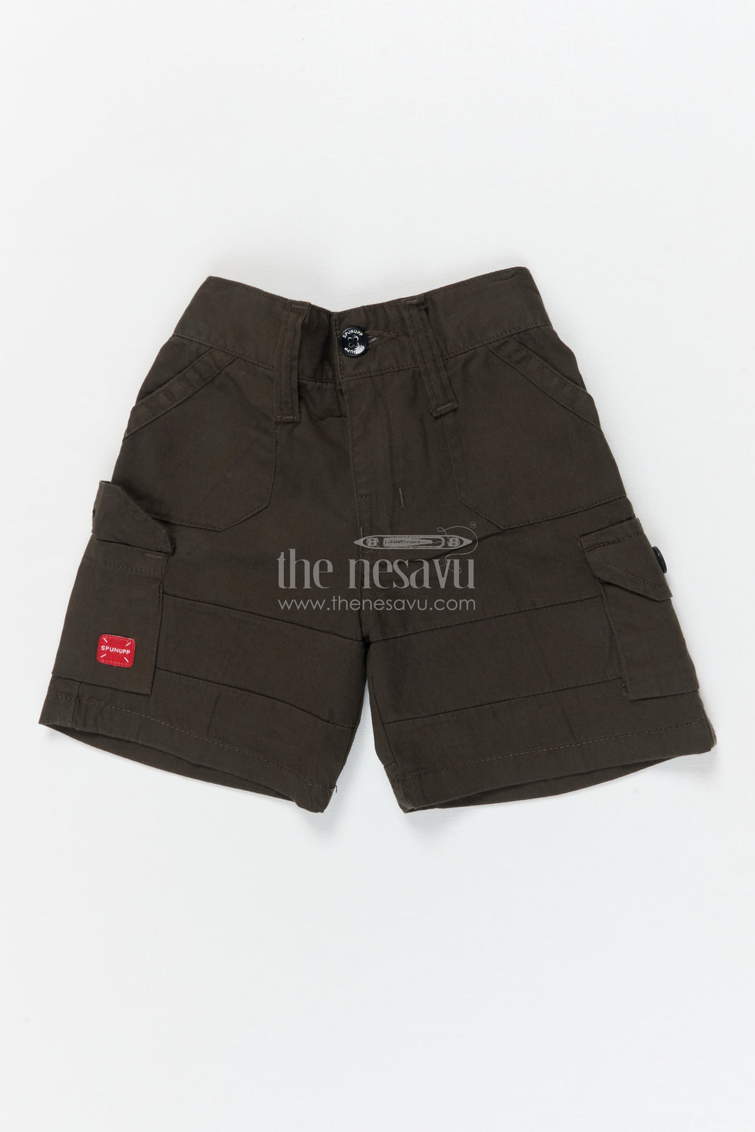 The Nesavu Boys Shorts Boys Cotton Shorts for Everyday Comfort and Movement Nesavu 16 (1Y) / Green / Cotton BWS074F-16 Nesavu boys daily-wear cotton shorts with flap pockets and structured fit for school and beyond