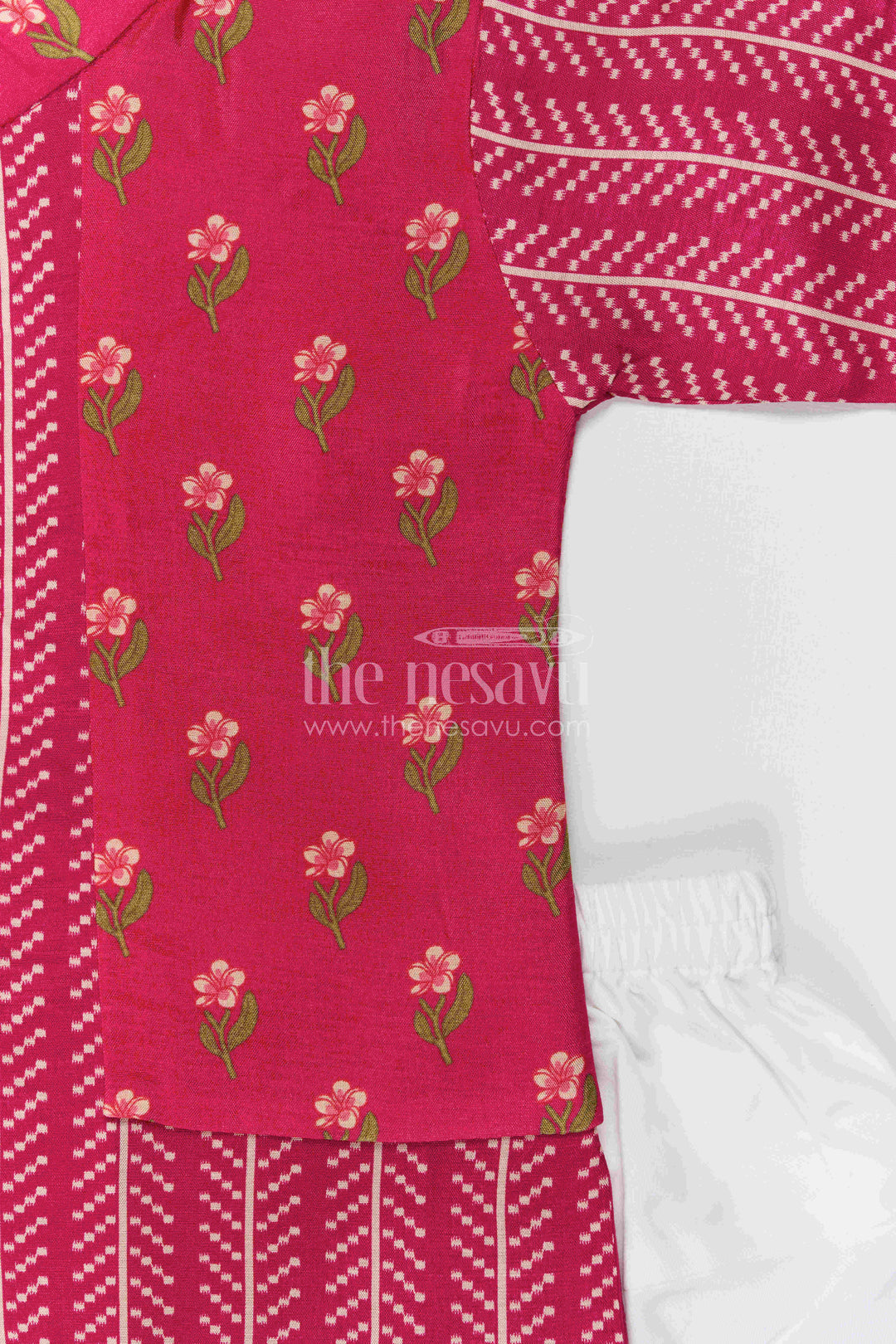 The Nesavu Boys Dothi Set Boys Dhoti Set for Ethnic Day and Festive School Functions Nesavu Nesavu Boys Dhoti Set For Ethnic Day And Festive Wear With Digital Print Top And Comfortable Fit