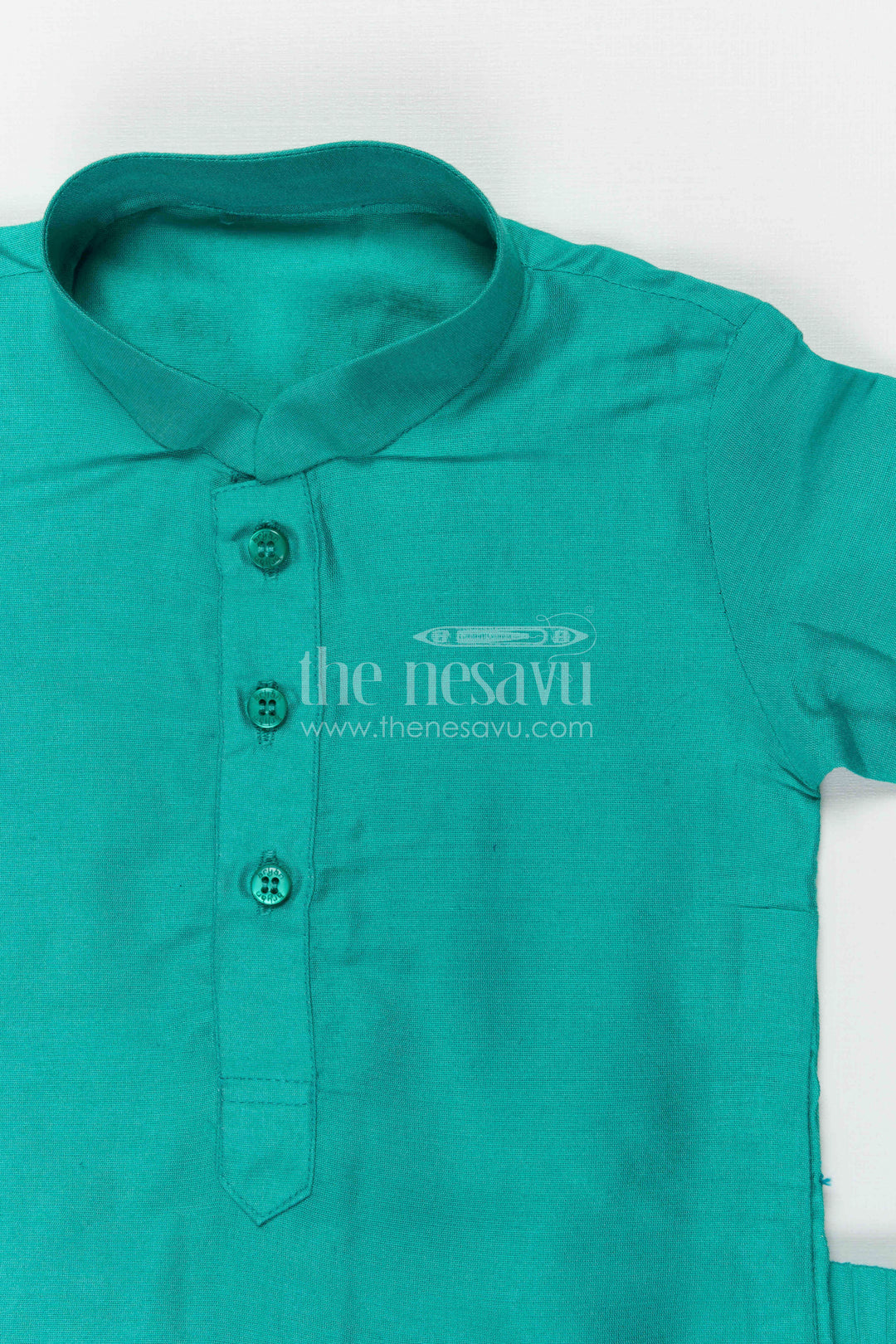 The Nesavu Boys Dothi Set Boys Dhoti Set for Weddings and Traditional Celebrations Nesavu Nesavu boys silk cotton dhoti set with thread embroidery jacket for weddings