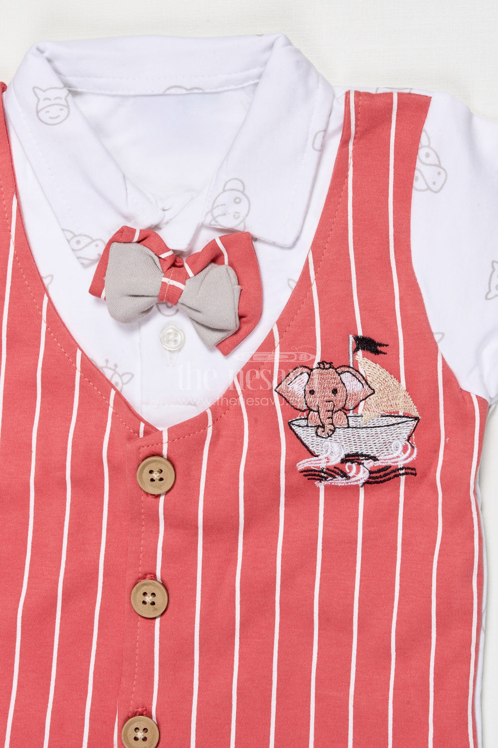 The Nesavu Boys Casual Set Boys Digital Print Casual Cotton Set for Summer Wear and Outings Nesavu Nesavu boys casual cotton set digital print shirt shorts summer outings