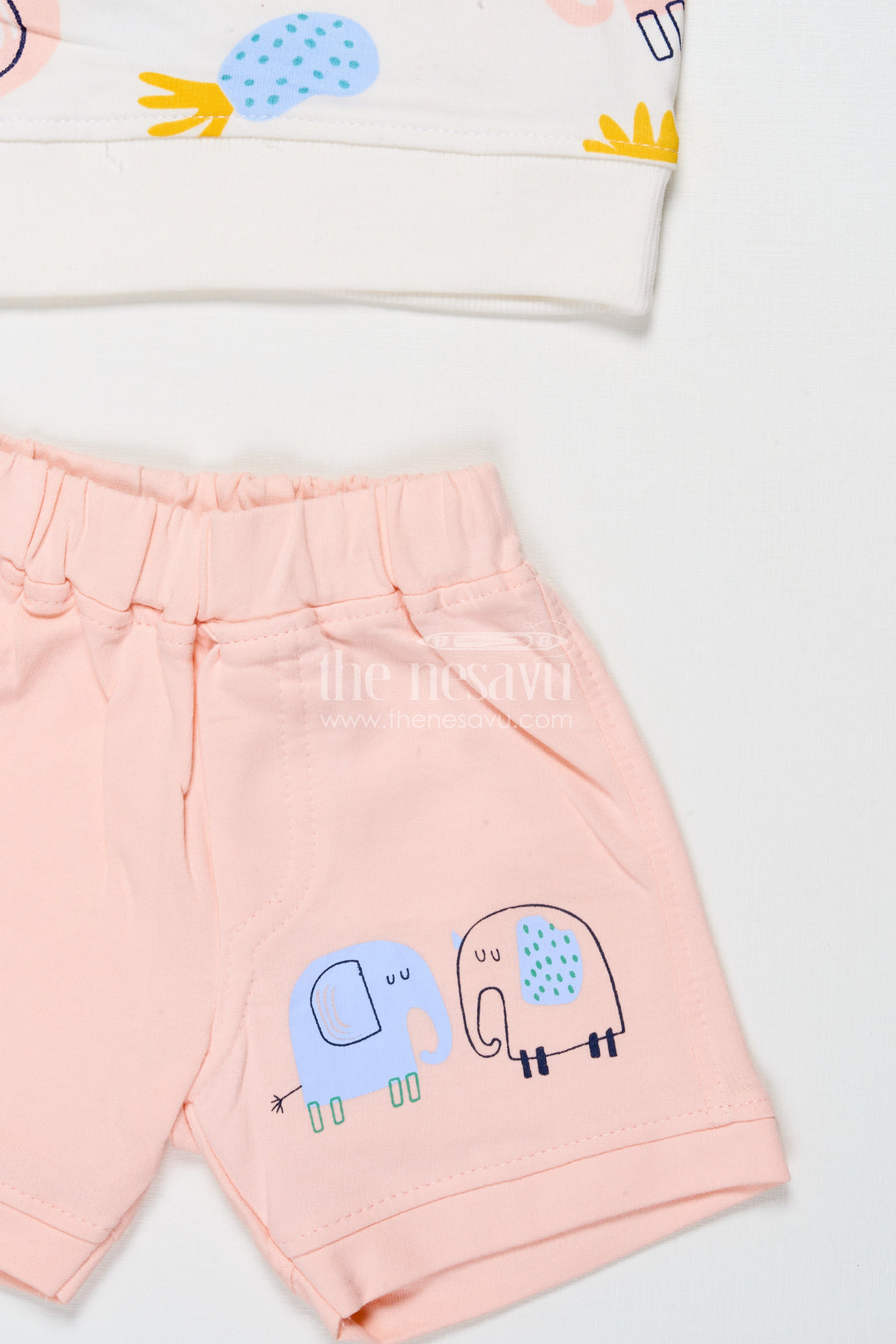 The Nesavu Boys Casual Set Boys Digital Print Cotton Set for Playful Moments and Daily Comfort Nesavu Nesavu boys digital print cotton casual set shorts everyday wear playful styling